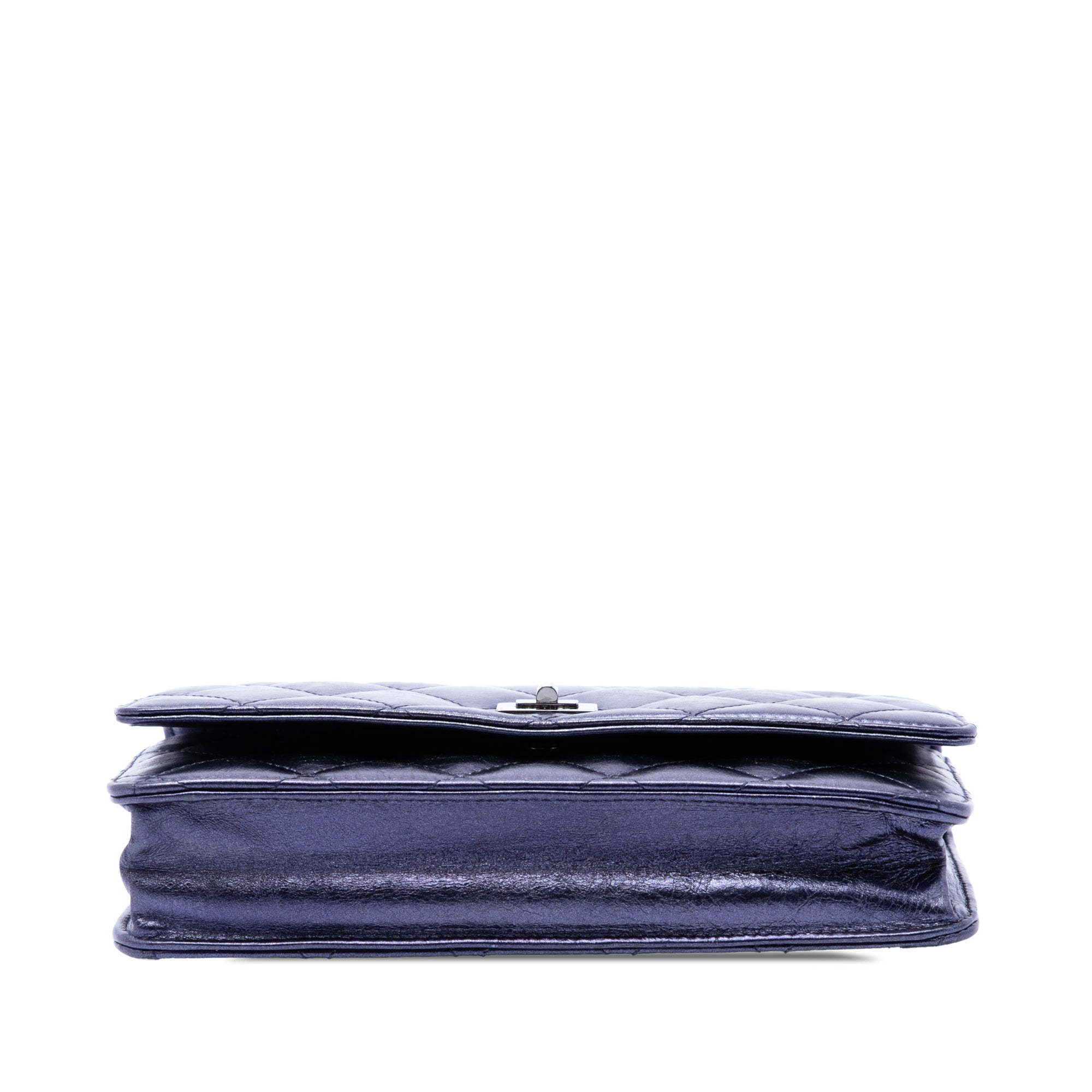Chanel Quilted Shiny Aged Calfskin Reissue 2.55 Wallet on Chain - image 3