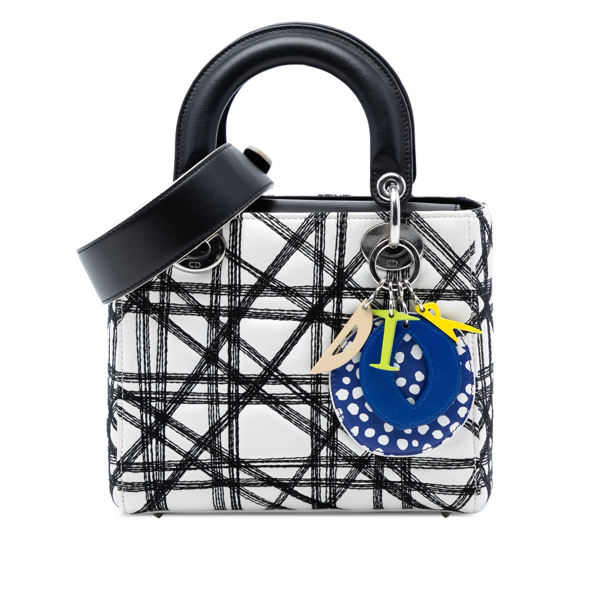 Dior Limited Edition Daniel Gordon Art Small Lambskin Cannage Lady Dior - image 1