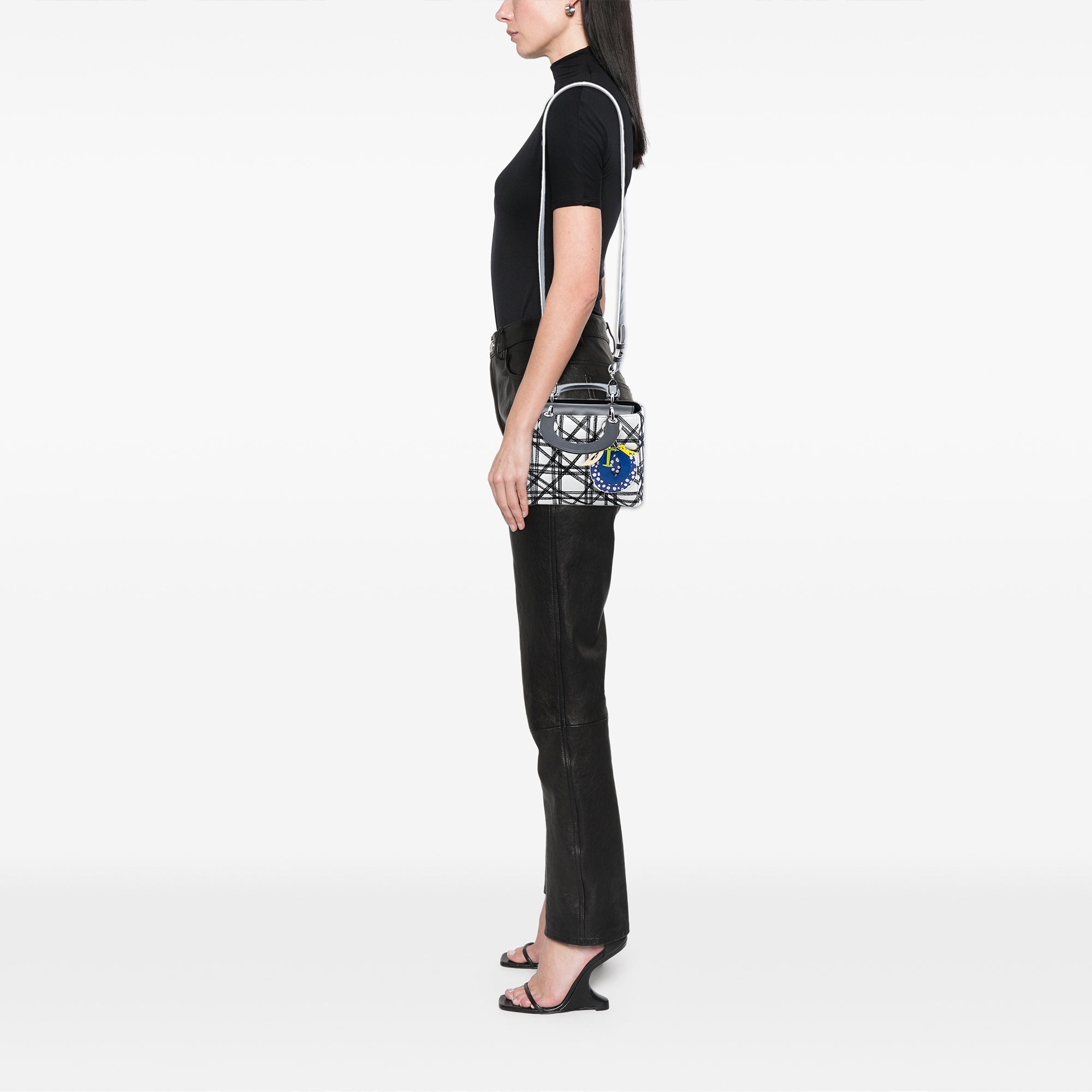 Dior Limited Edition Daniel Gordon Art Small Lambskin Cannage Lady Dior - image 7