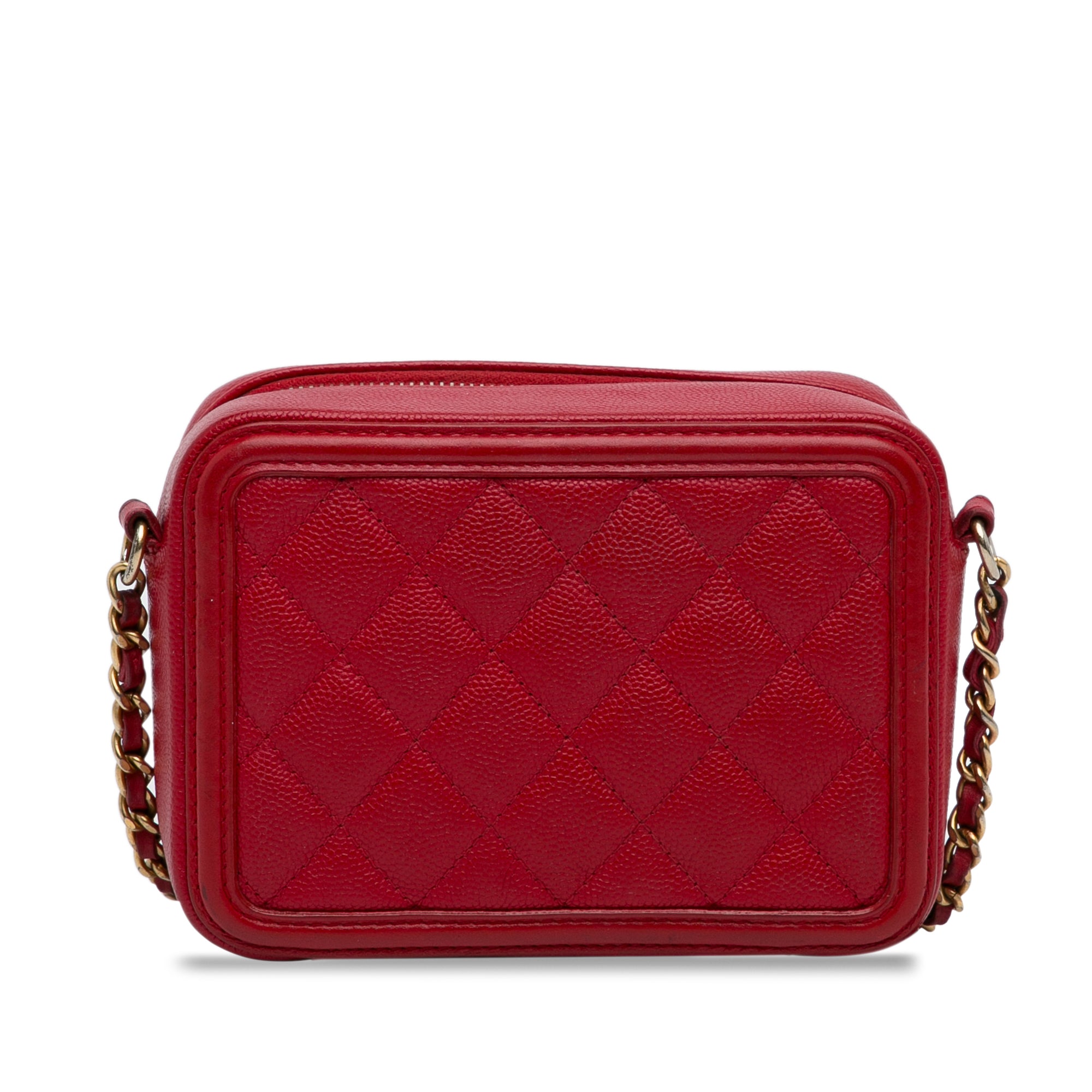 Chanel Mini Caviar CC Filigree Vanity Case - image 3