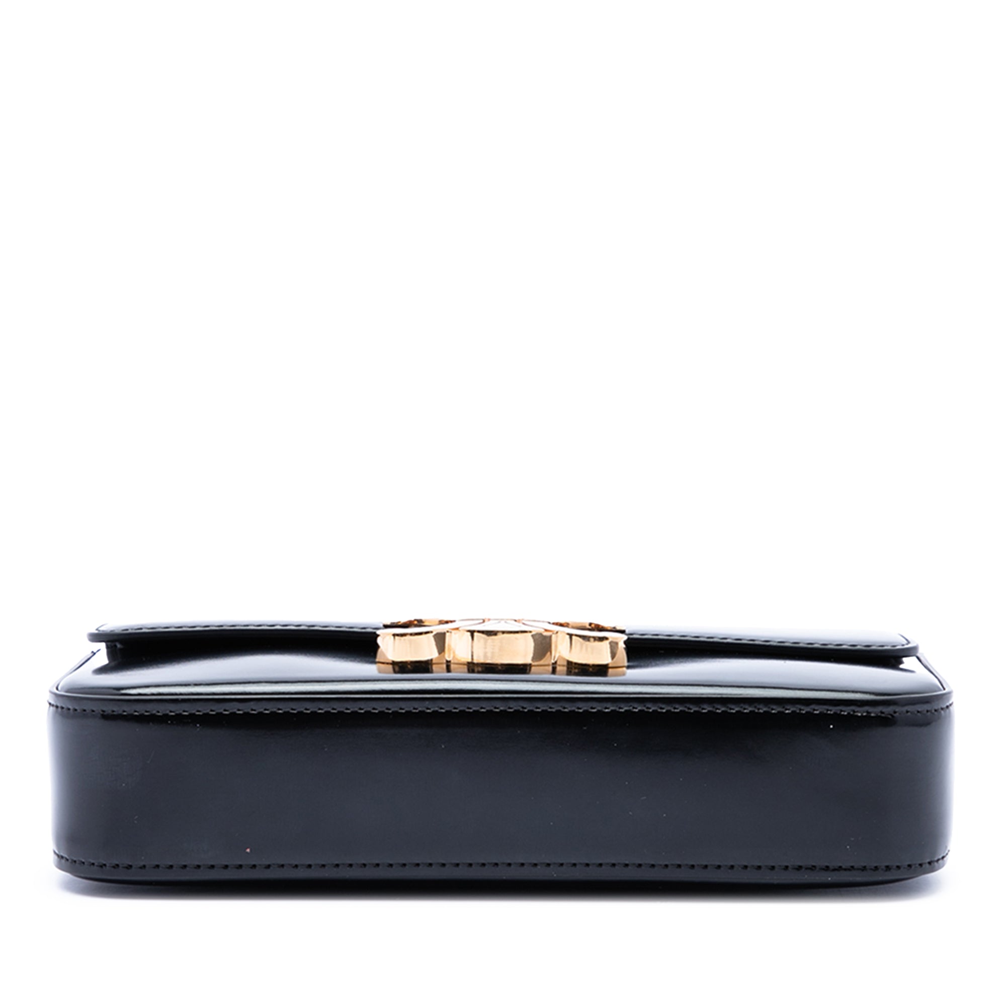 Celine Shiny Calfskin Triomphe Claude Shoulder Bag - image 3