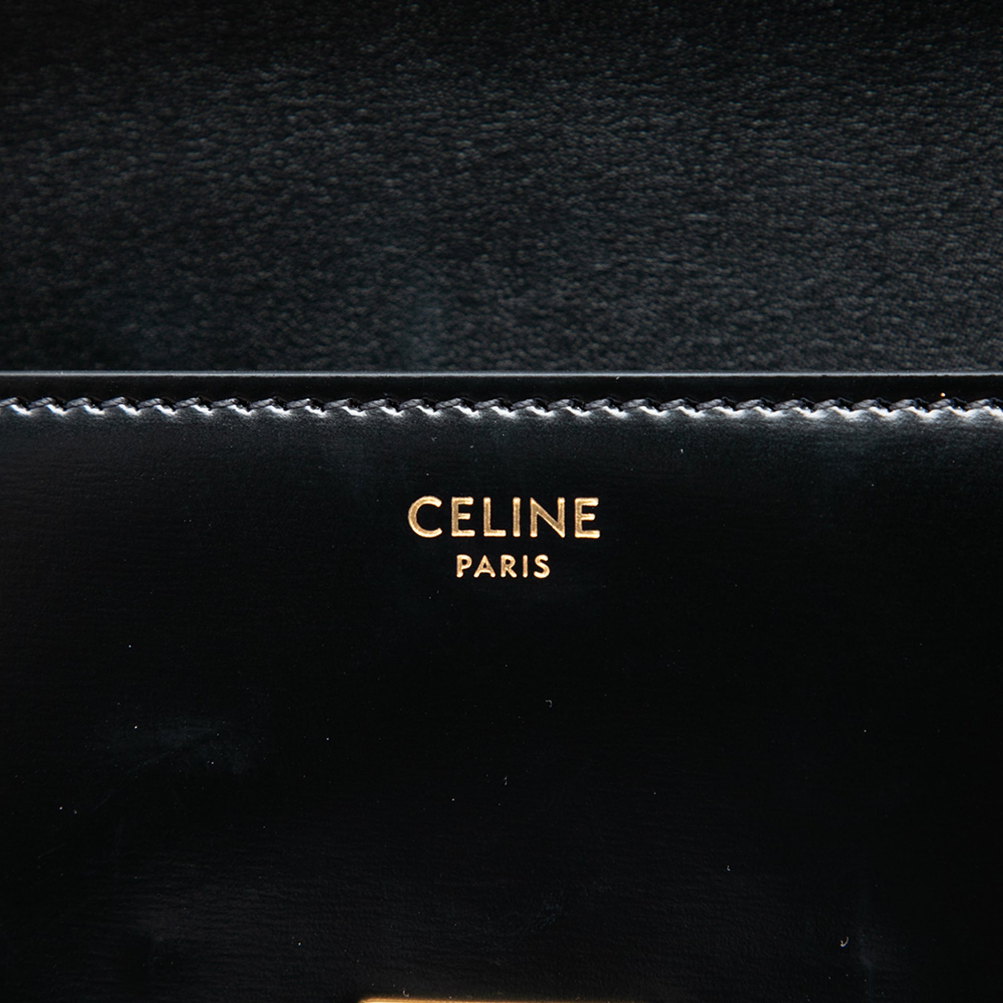 Celine Shiny Calfskin Triomphe Claude Shoulder Bag - image 5