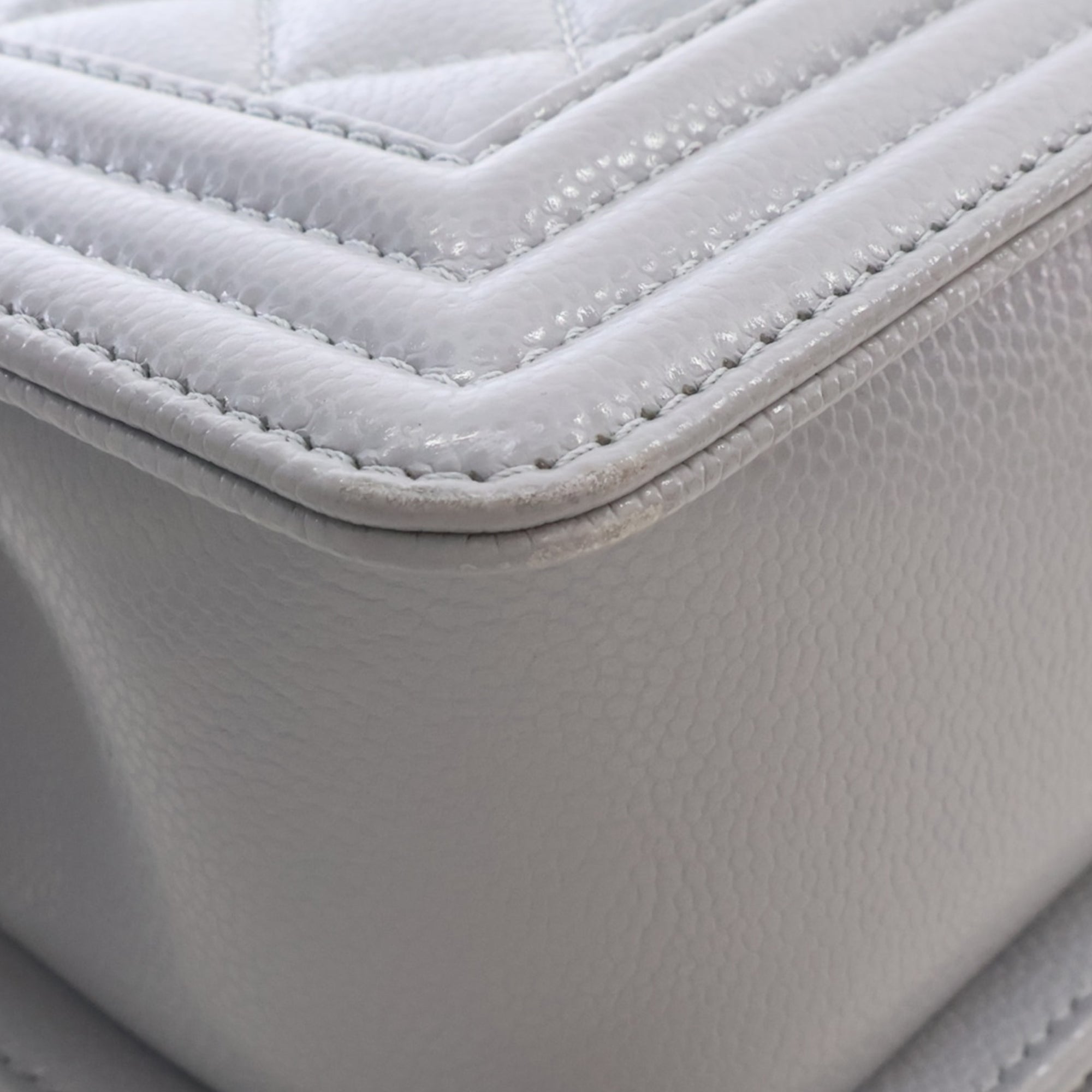 Chanel Small Quilted Caviar Boy Flap - image 11