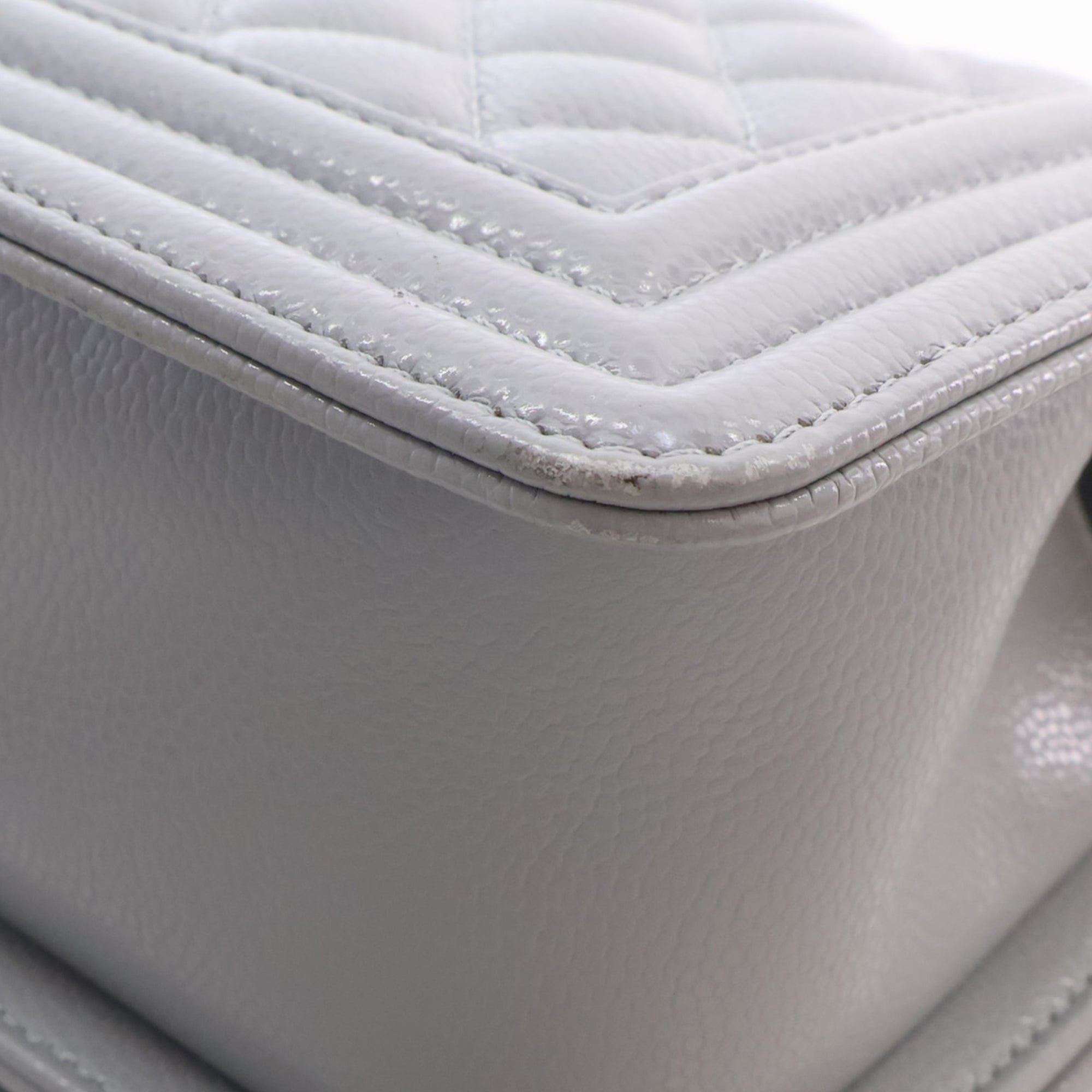 Chanel Small Quilted Caviar Boy Flap - image 13