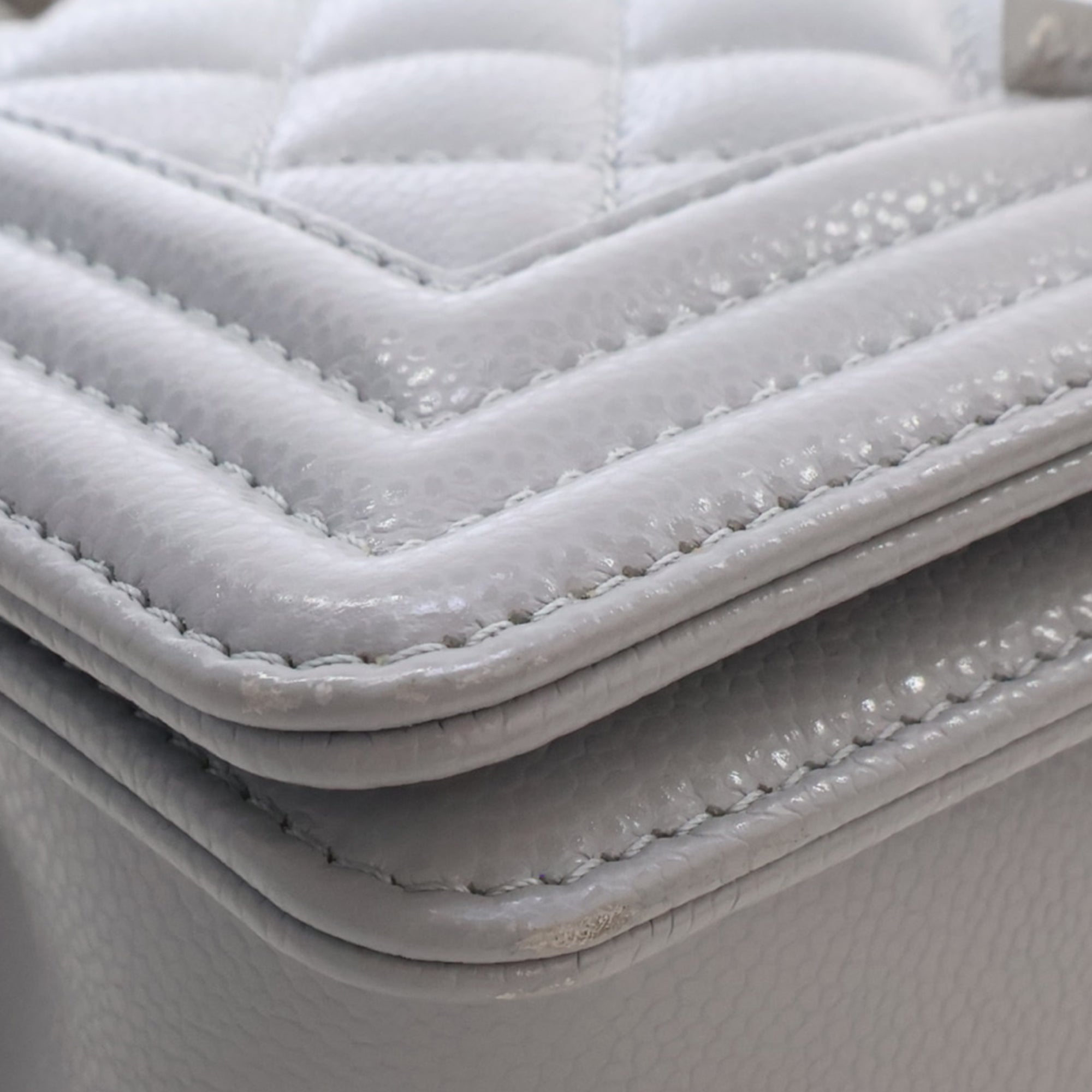 Chanel Small Quilted Caviar Boy Flap - image 14