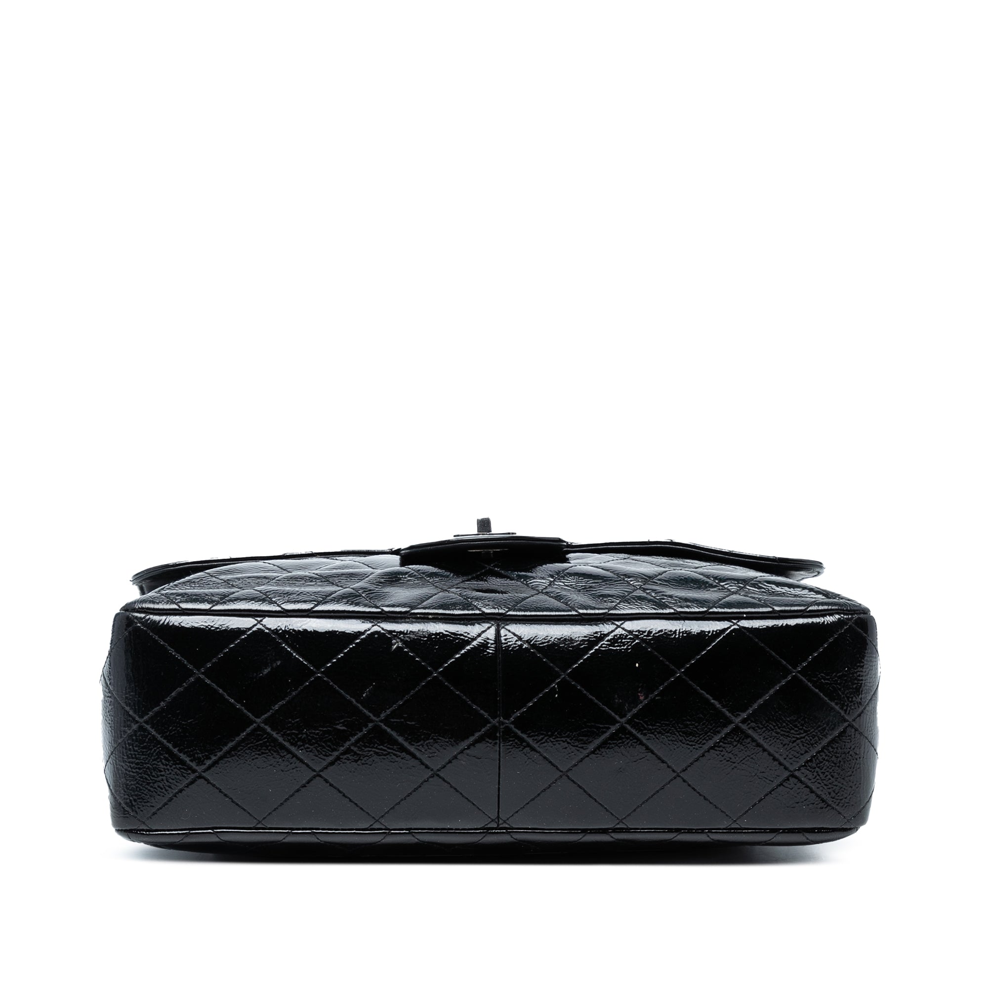 Chanel Jumbo Classic Crinkled Patent Single Flap - image 3