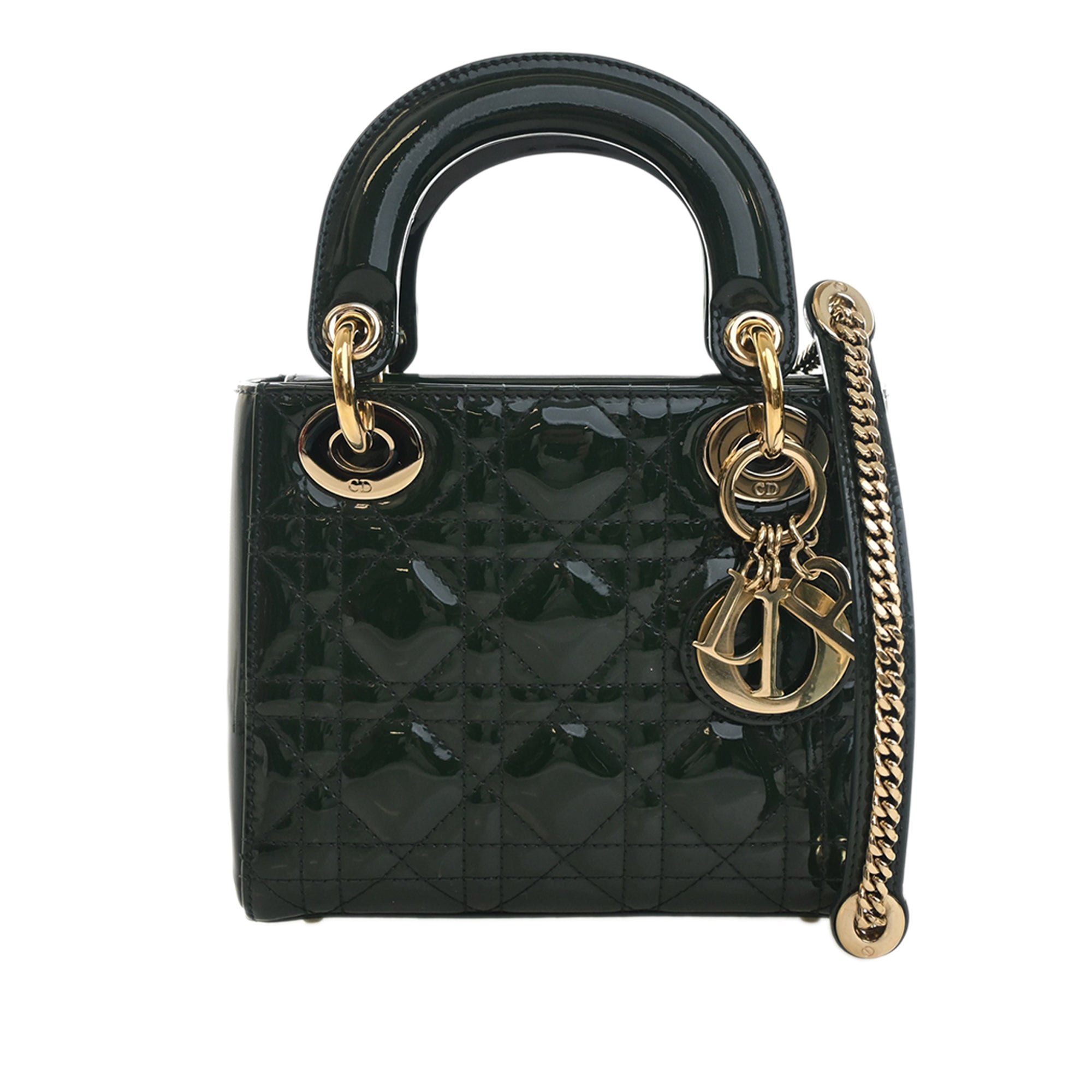 Dior Mini Patent Cannage Lady Dior - image 1