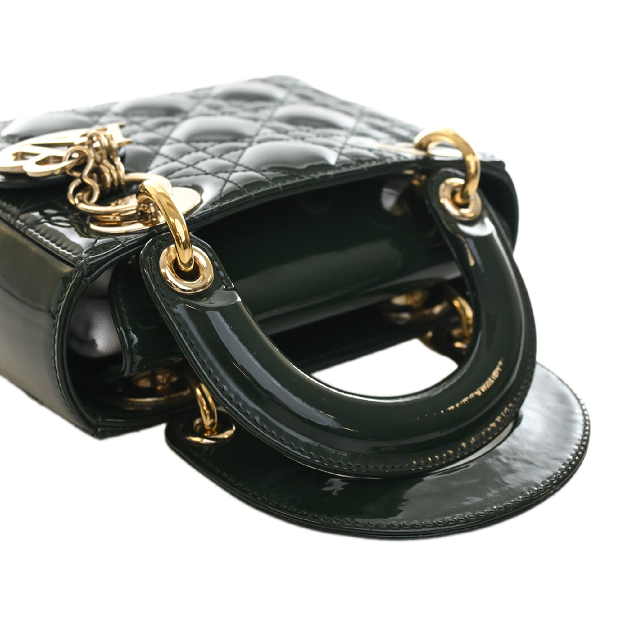 Dior Mini Patent Cannage Lady Dior - image 13
