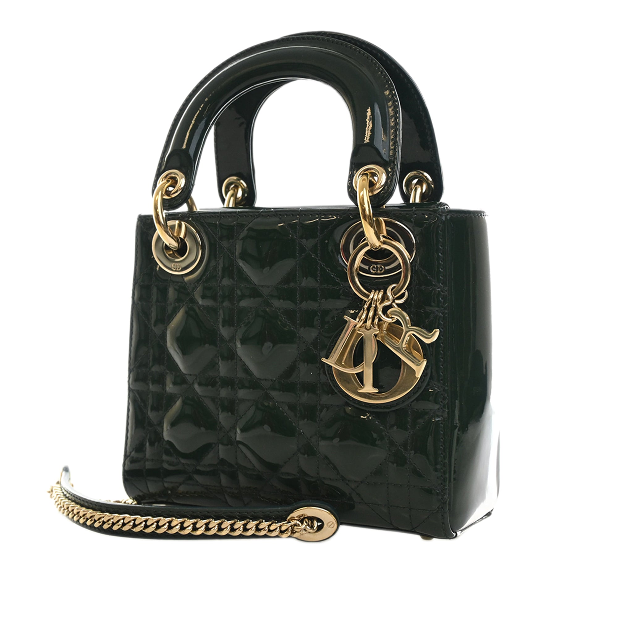 Dior Mini Patent Cannage Lady Dior - image 2