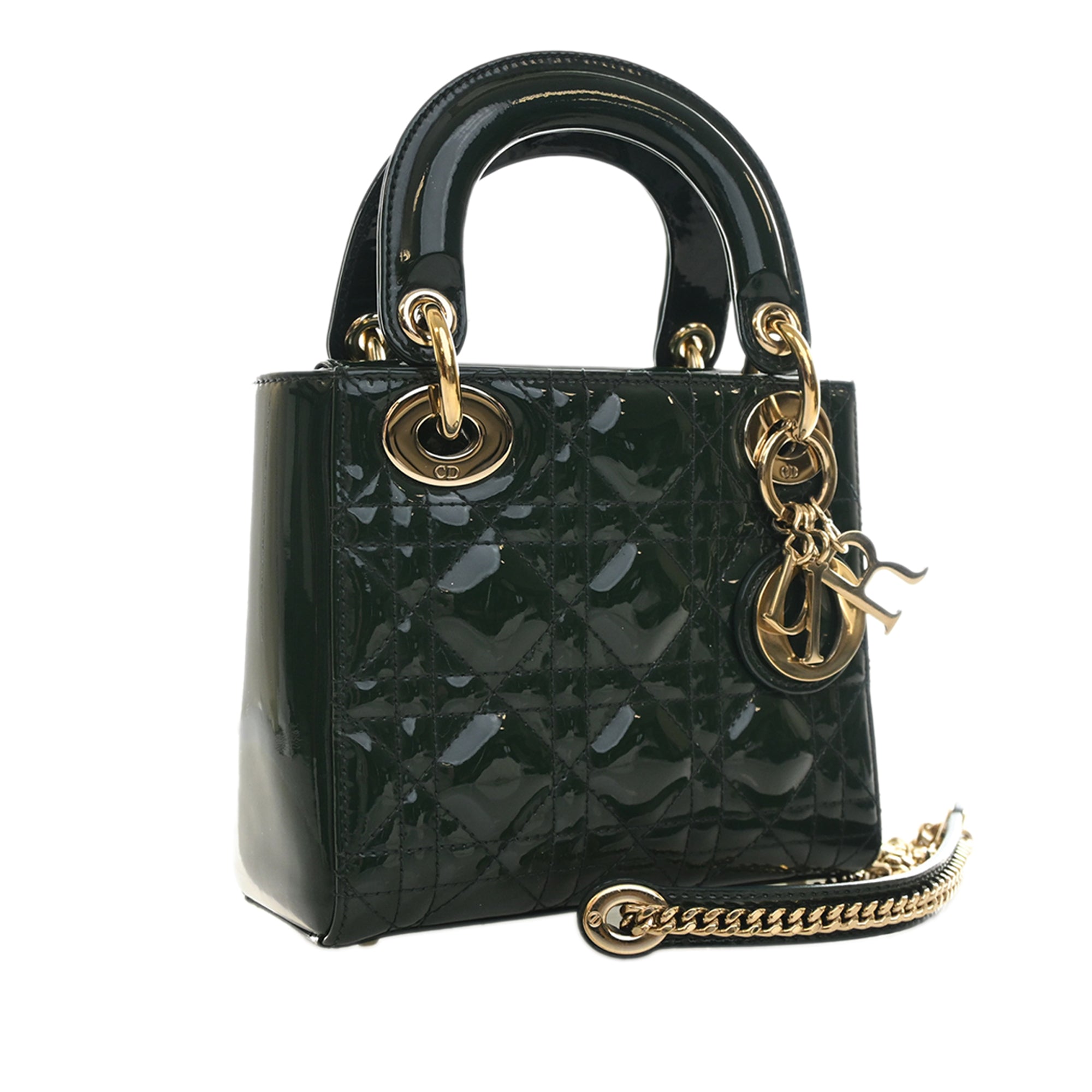 Dior Mini Patent Cannage Lady Dior - image 3