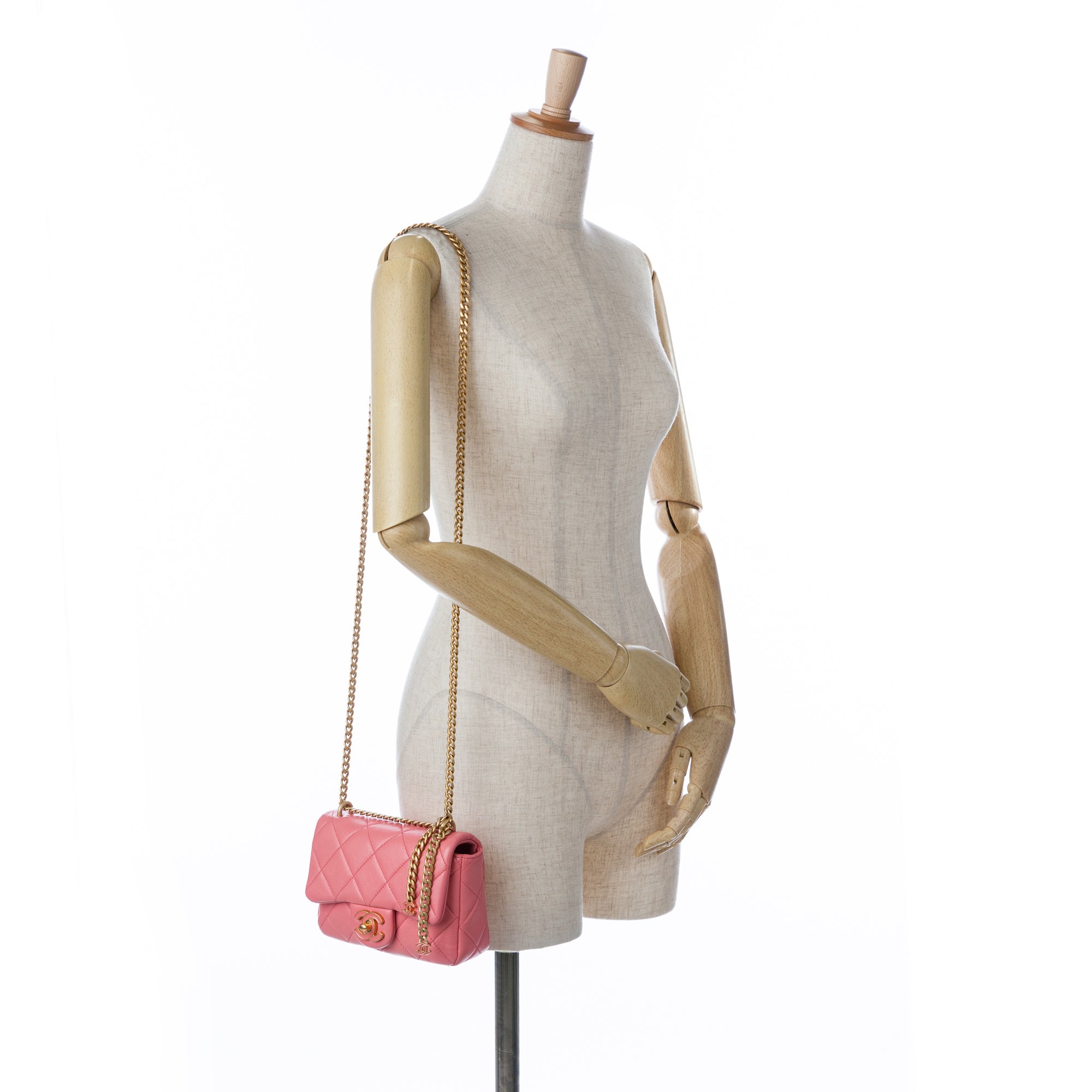 Chanel Mini Lambskin Pending CC Flap - image 10