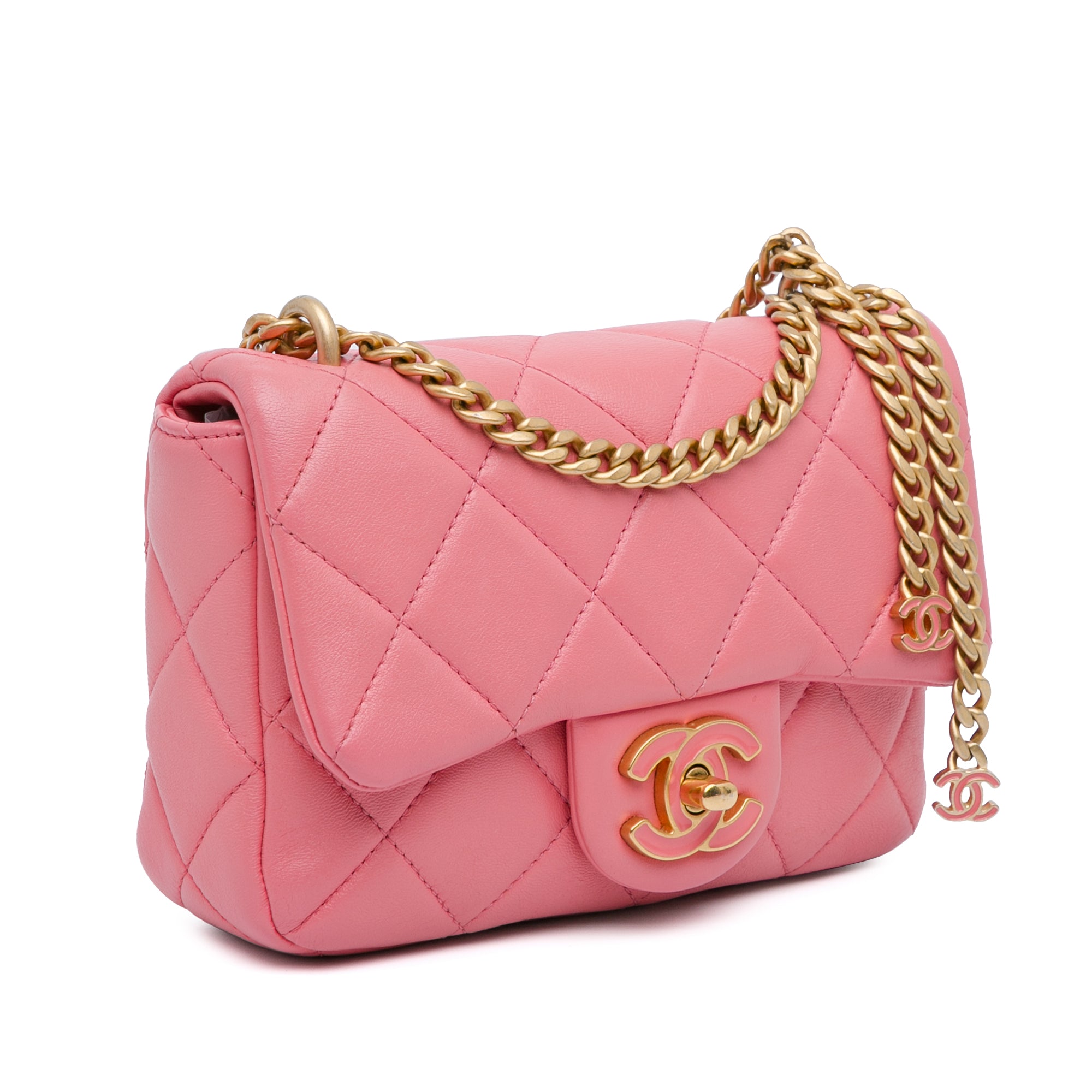 Chanel Mini Lambskin Pending CC Flap - image 2