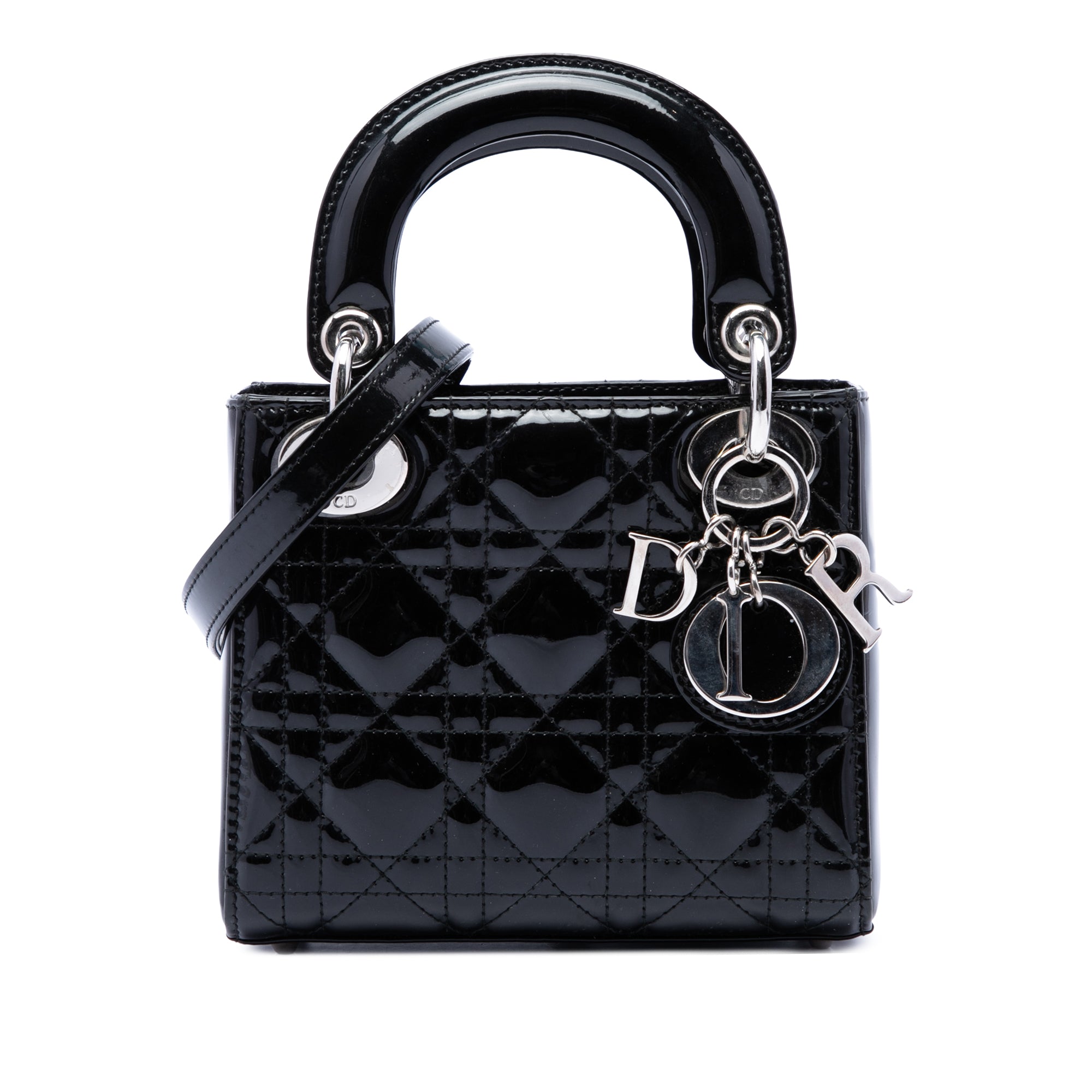 Dior Mini Patent Cannage Lady Dior - image 1