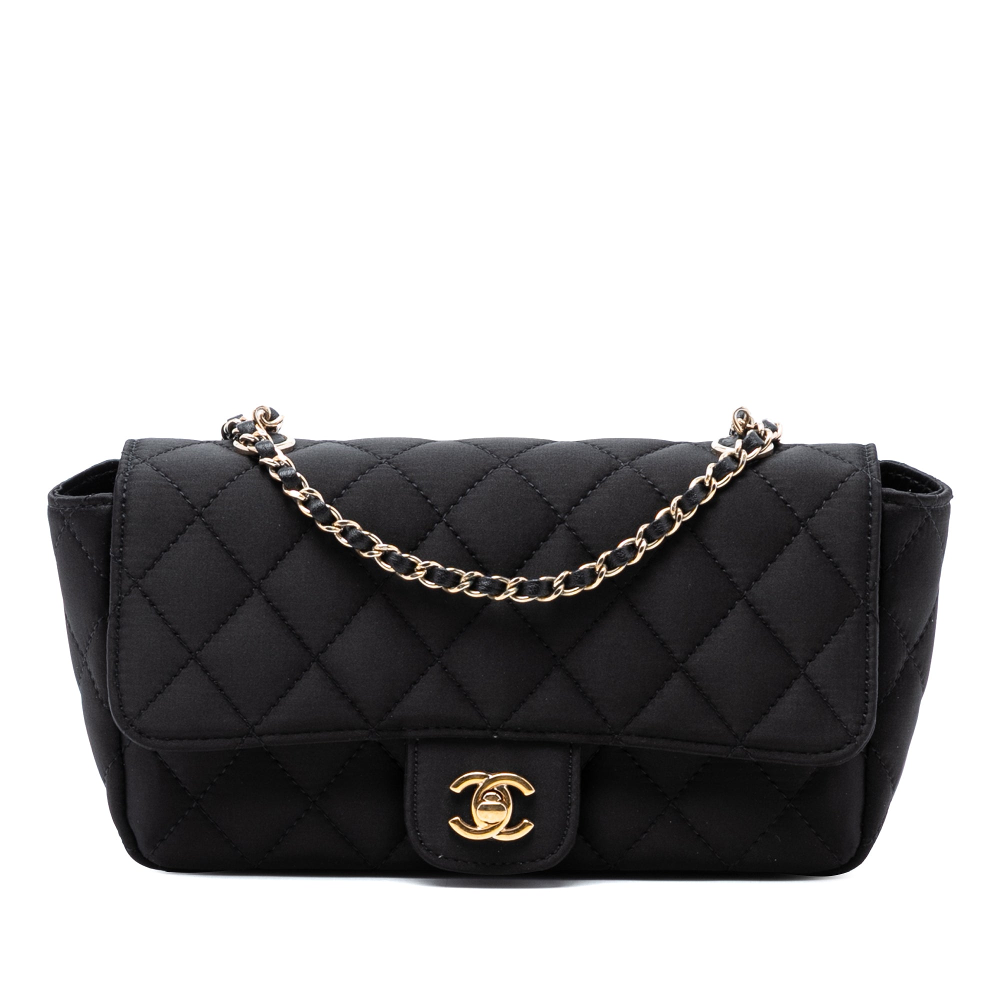 Chanel Mini Rectangular Quilted Satin Single Flap - image 1