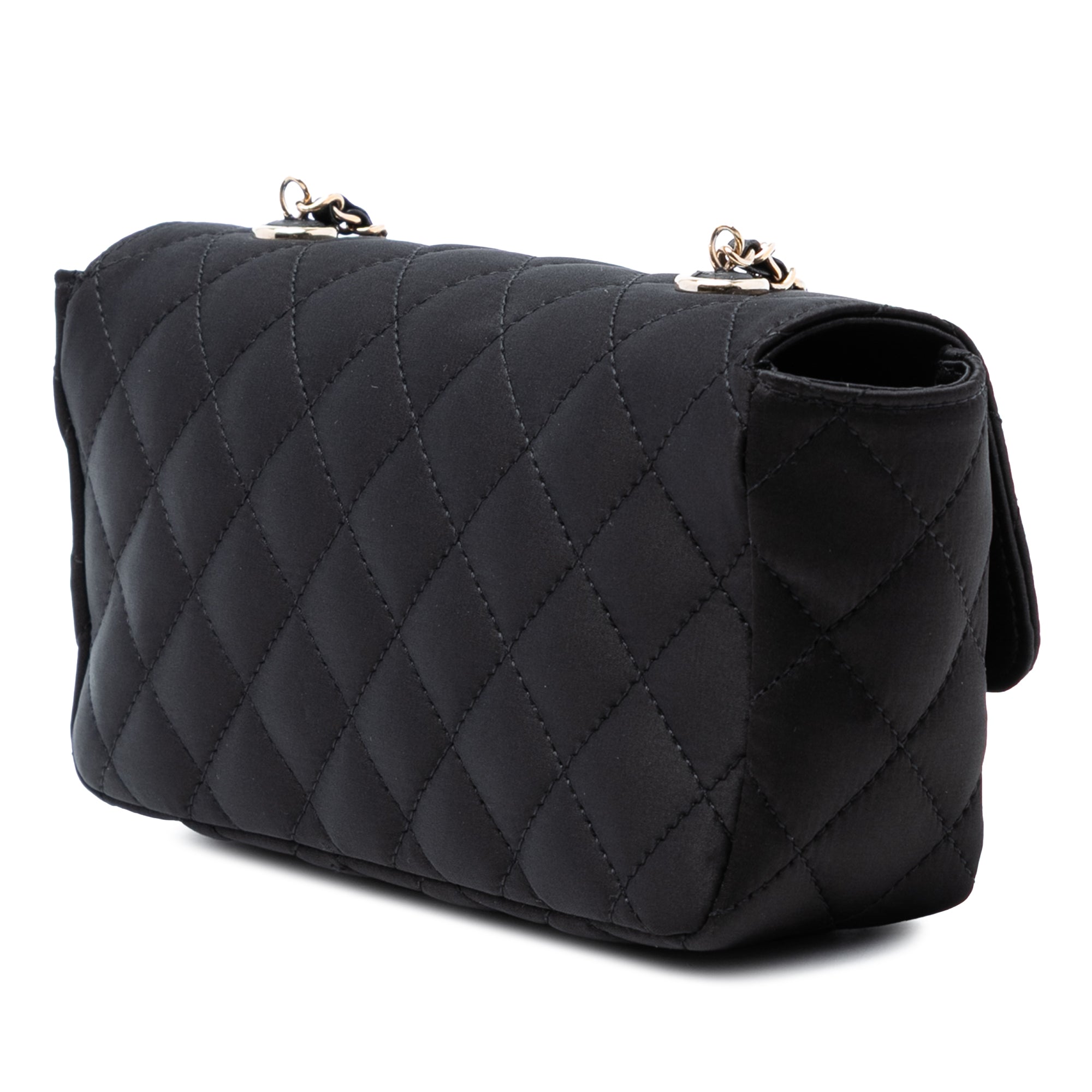 Chanel Mini Rectangular Quilted Satin Single Flap - image 2