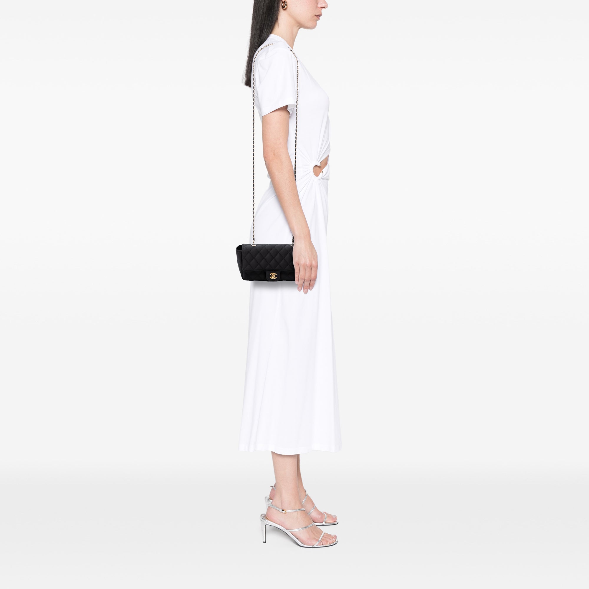 Chanel Mini Rectangular Quilted Satin Single Flap - image 7