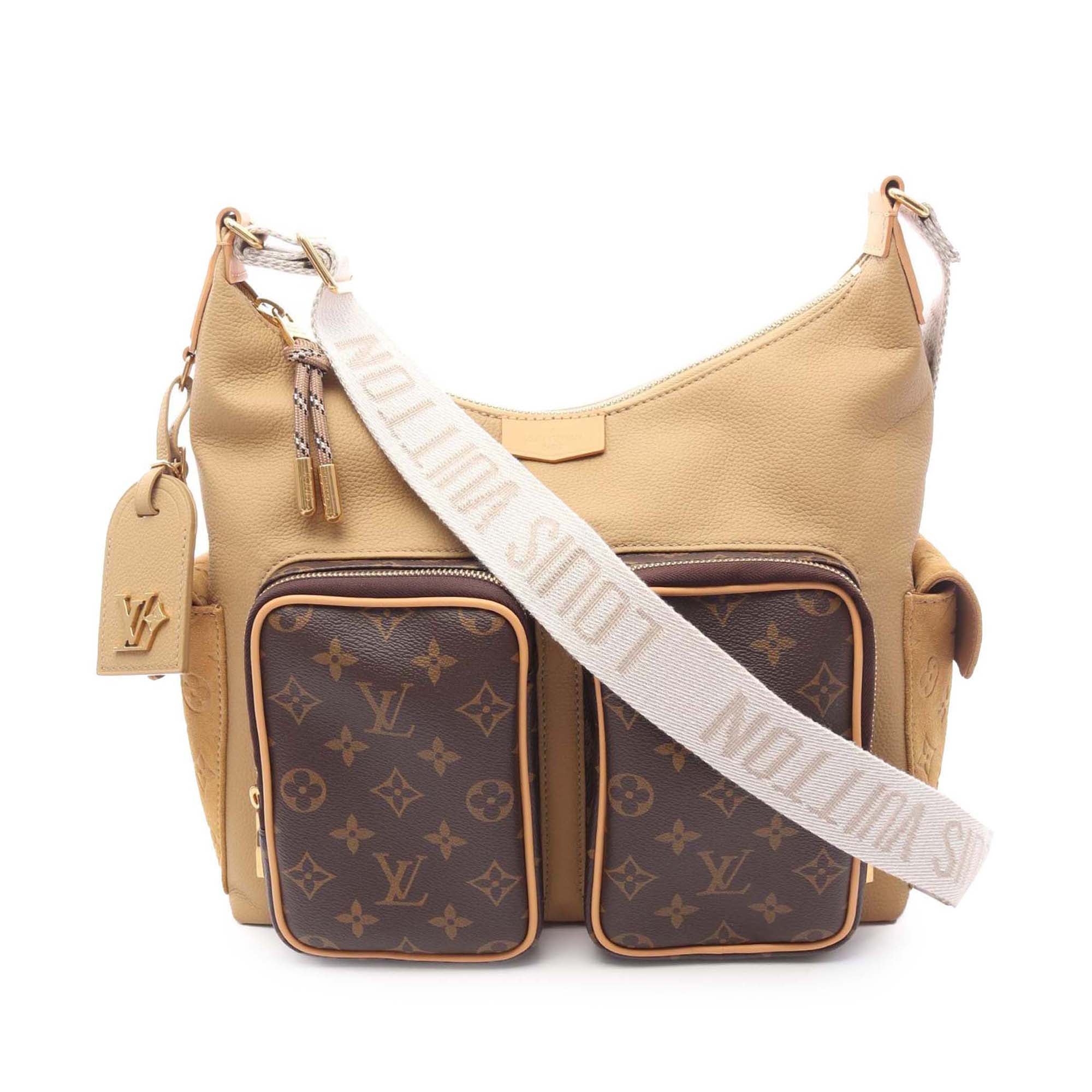 Louis Vuitton Grained Calfskin and Monogram Hobo Cargo - image 1