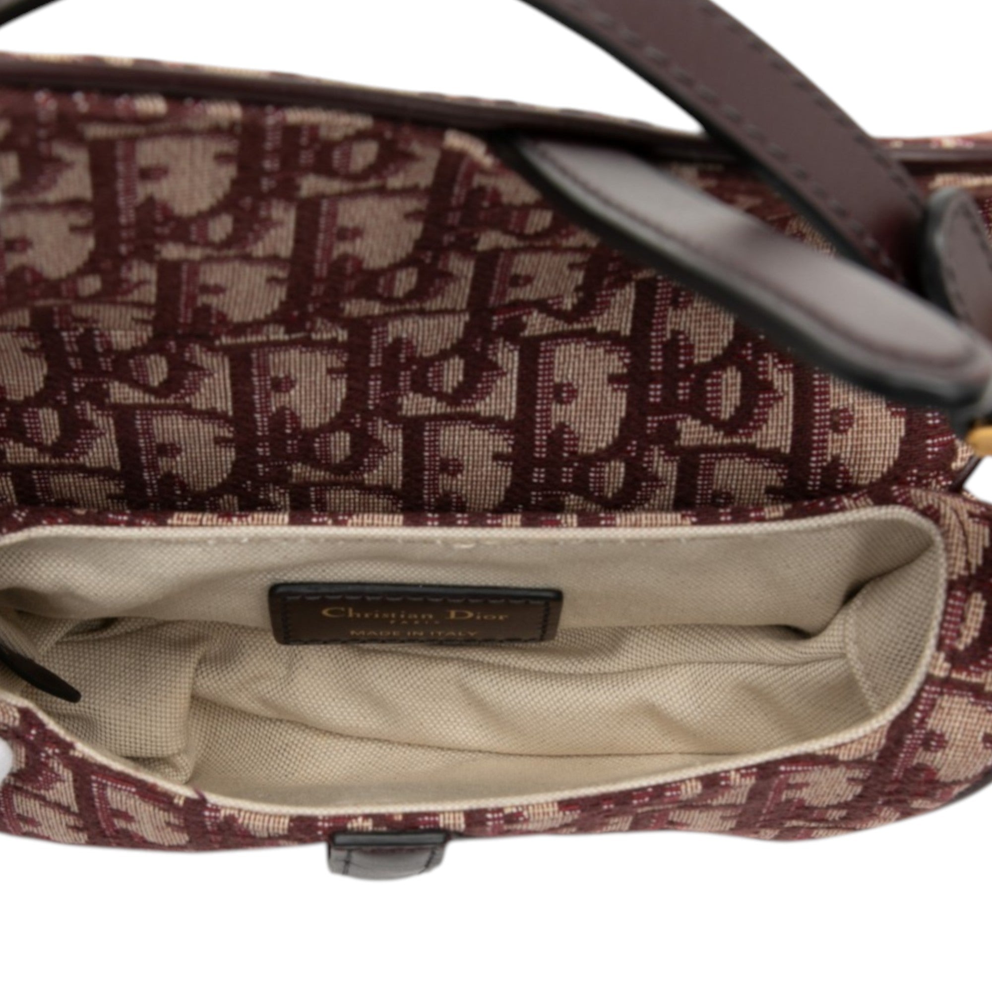 Dior Mini Oblique Canvas Saddle Bag - image 4