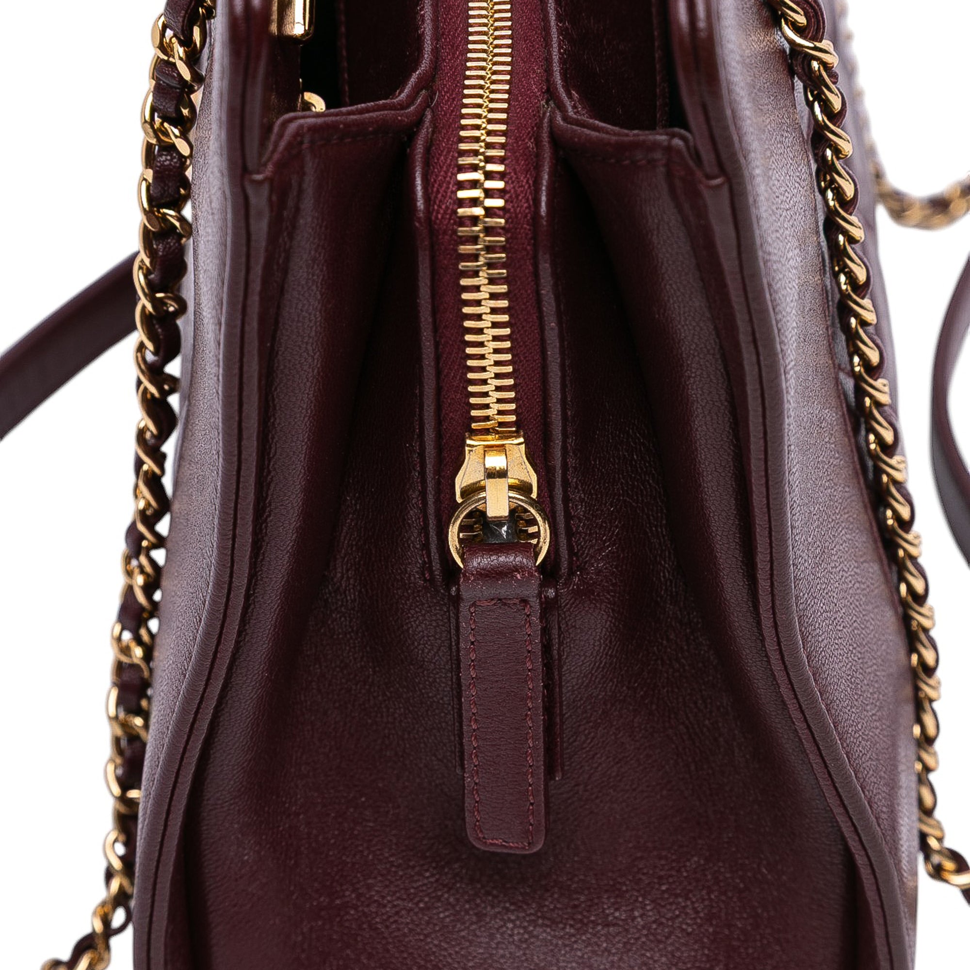 Chanel Small Sheepskin Mademoiselle Shopping Tote - image 10
