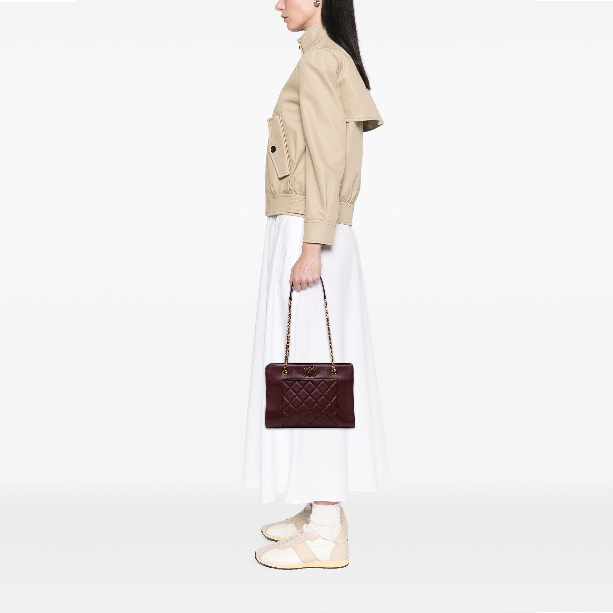 Chanel Small Sheepskin Mademoiselle Shopping Tote - image 11