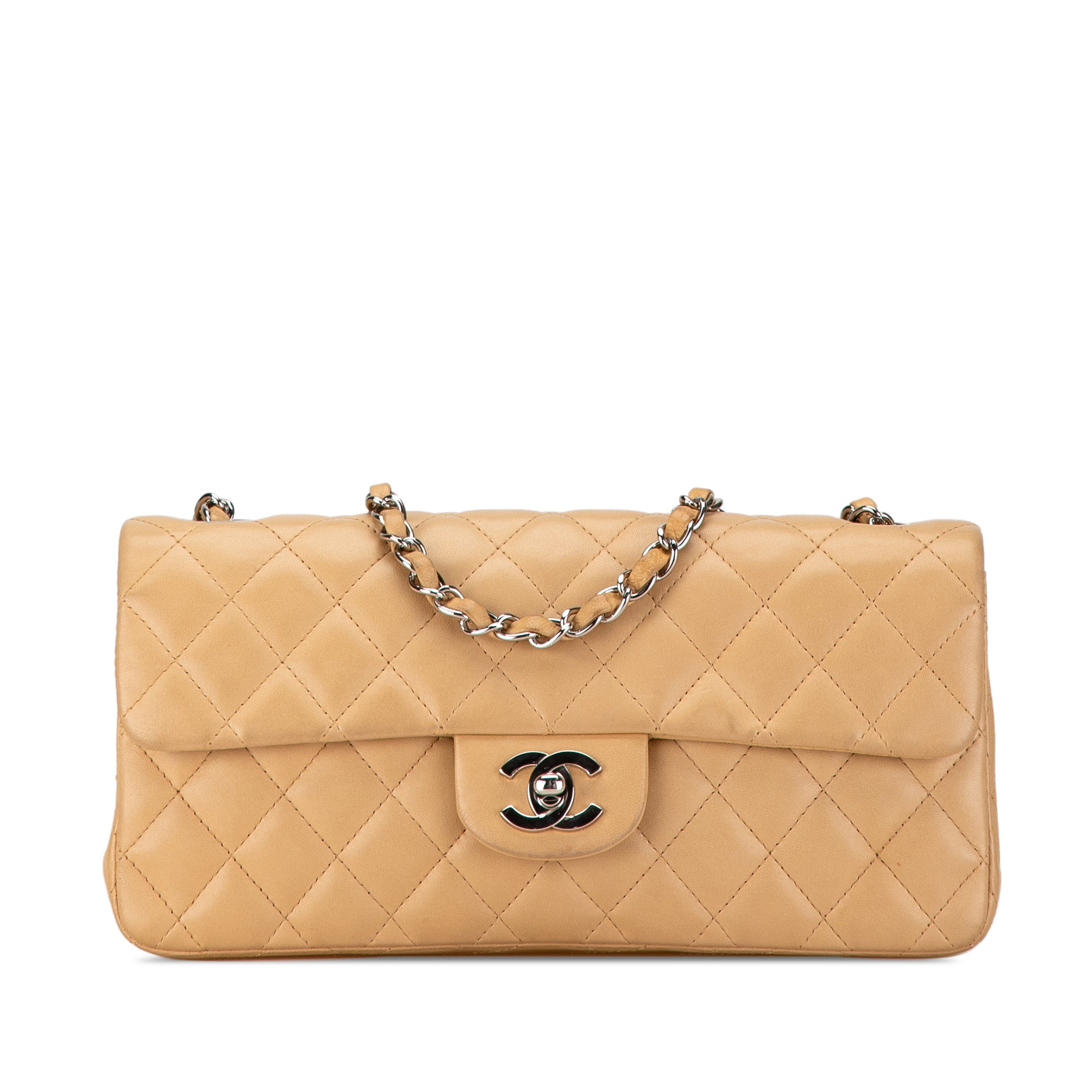 Chanel CC Lambskin East West Single Flap - image 1