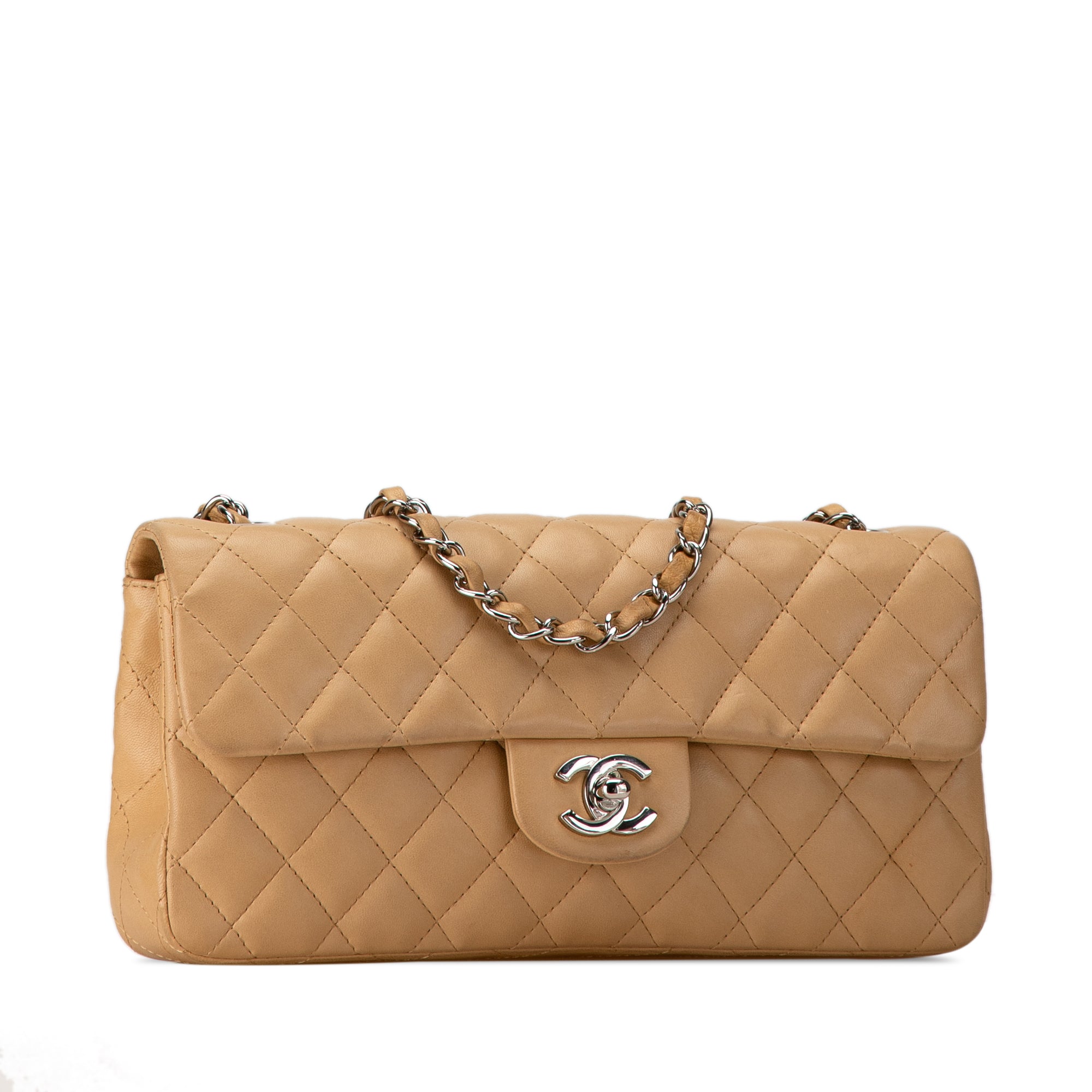 Chanel CC Lambskin East West Single Flap - image 2