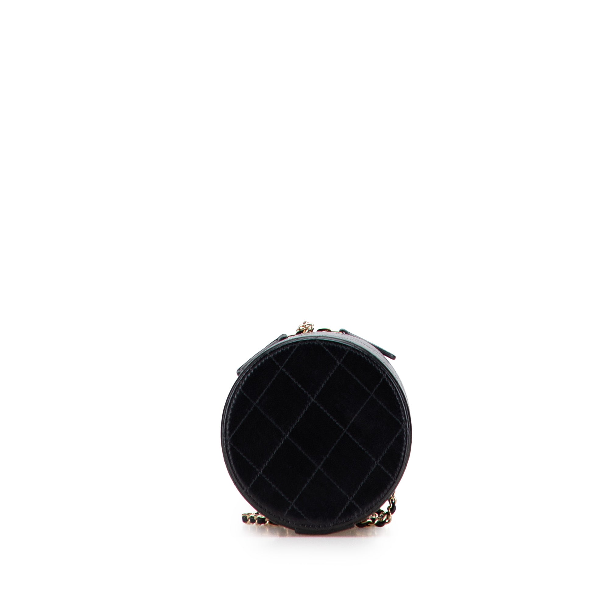 Chanel Quilted Lambskin Chain and Charm Vanity Case - image 3