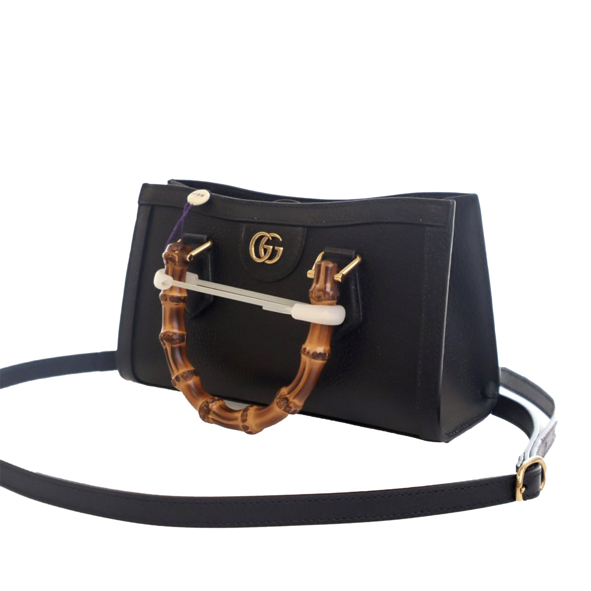 Gucci Small Calfskin Bamboo Diana Satchel - image 2