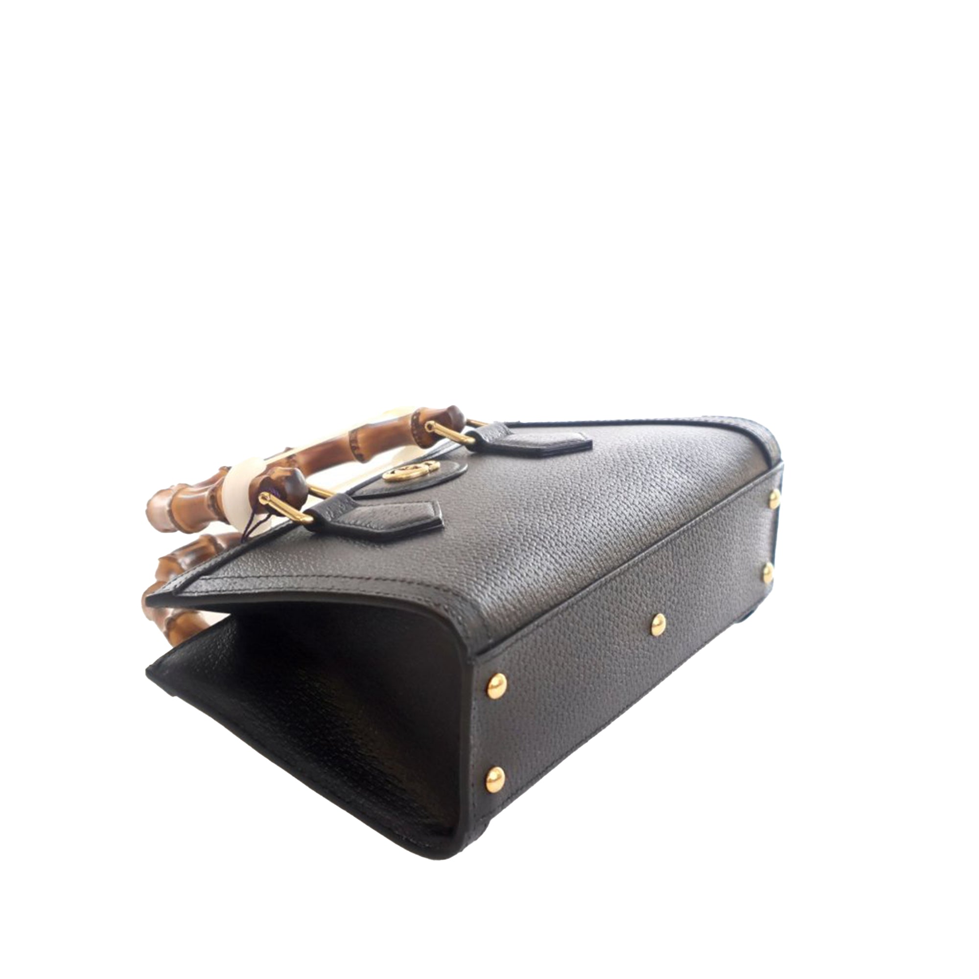 Gucci Small Calfskin Bamboo Diana Satchel - image 5