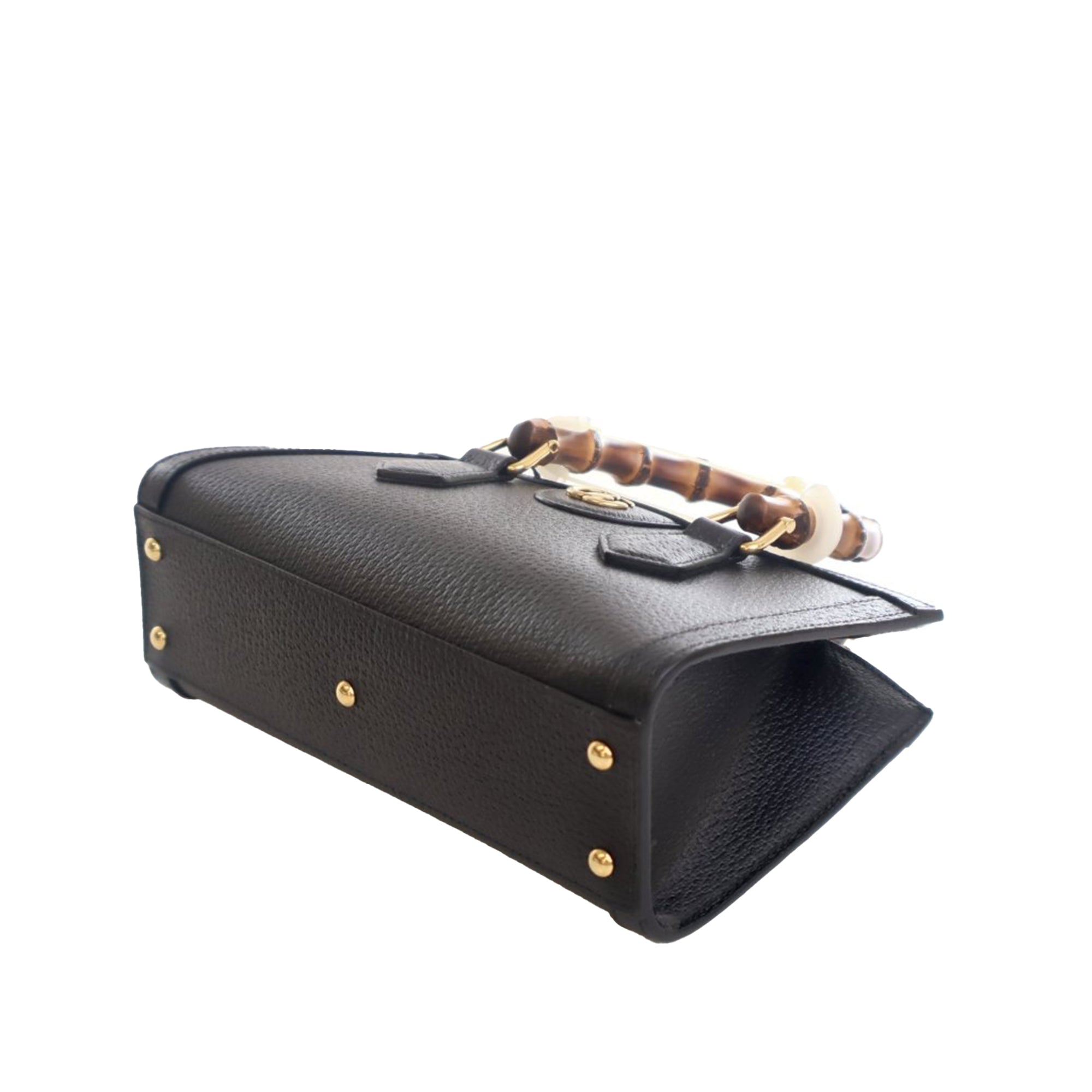 Gucci Small Calfskin Bamboo Diana Satchel - image 6