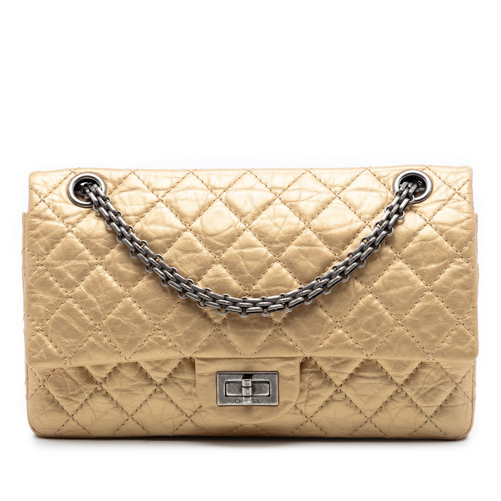 Chanel Quilted Aged Calfskin Reissue 2.55 Double Flap 225 - image 1