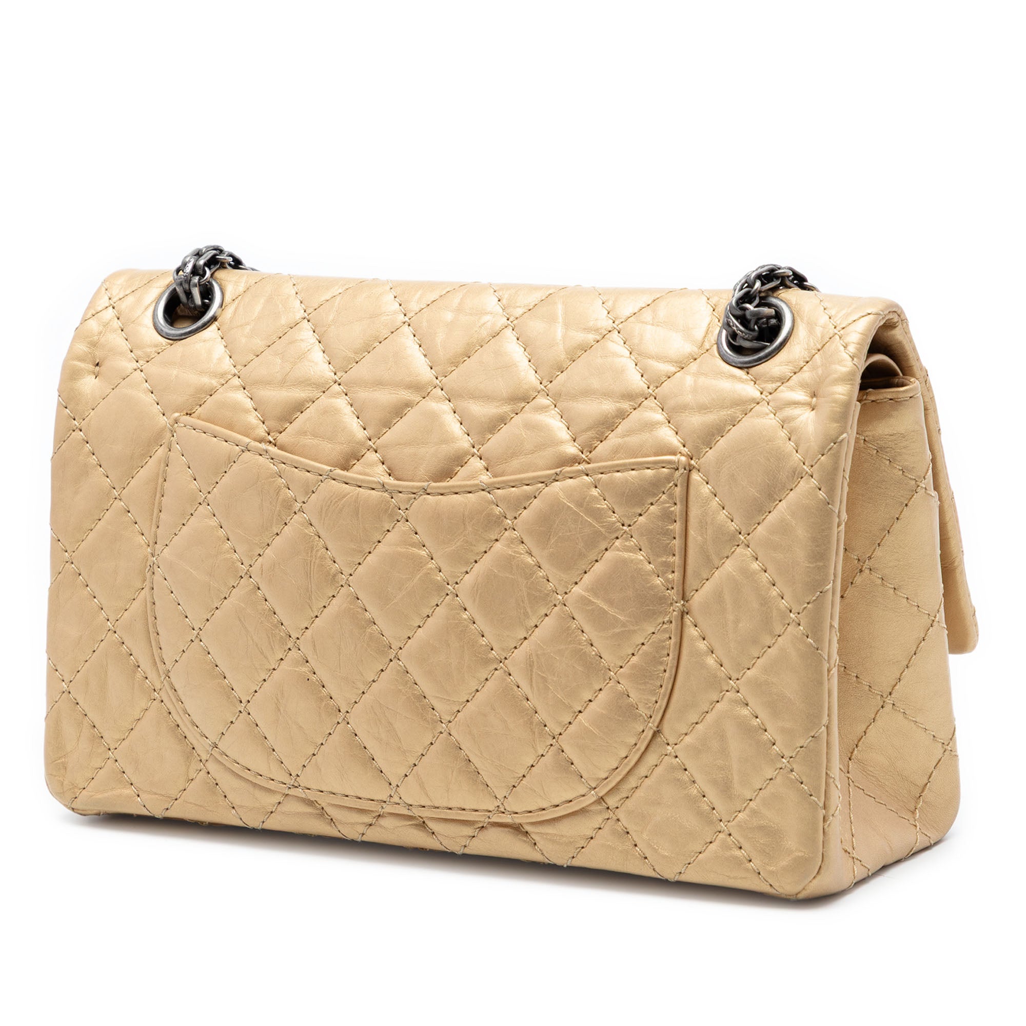 Chanel Quilted Aged Calfskin Reissue 2.55 Double Flap 225 - image 2
