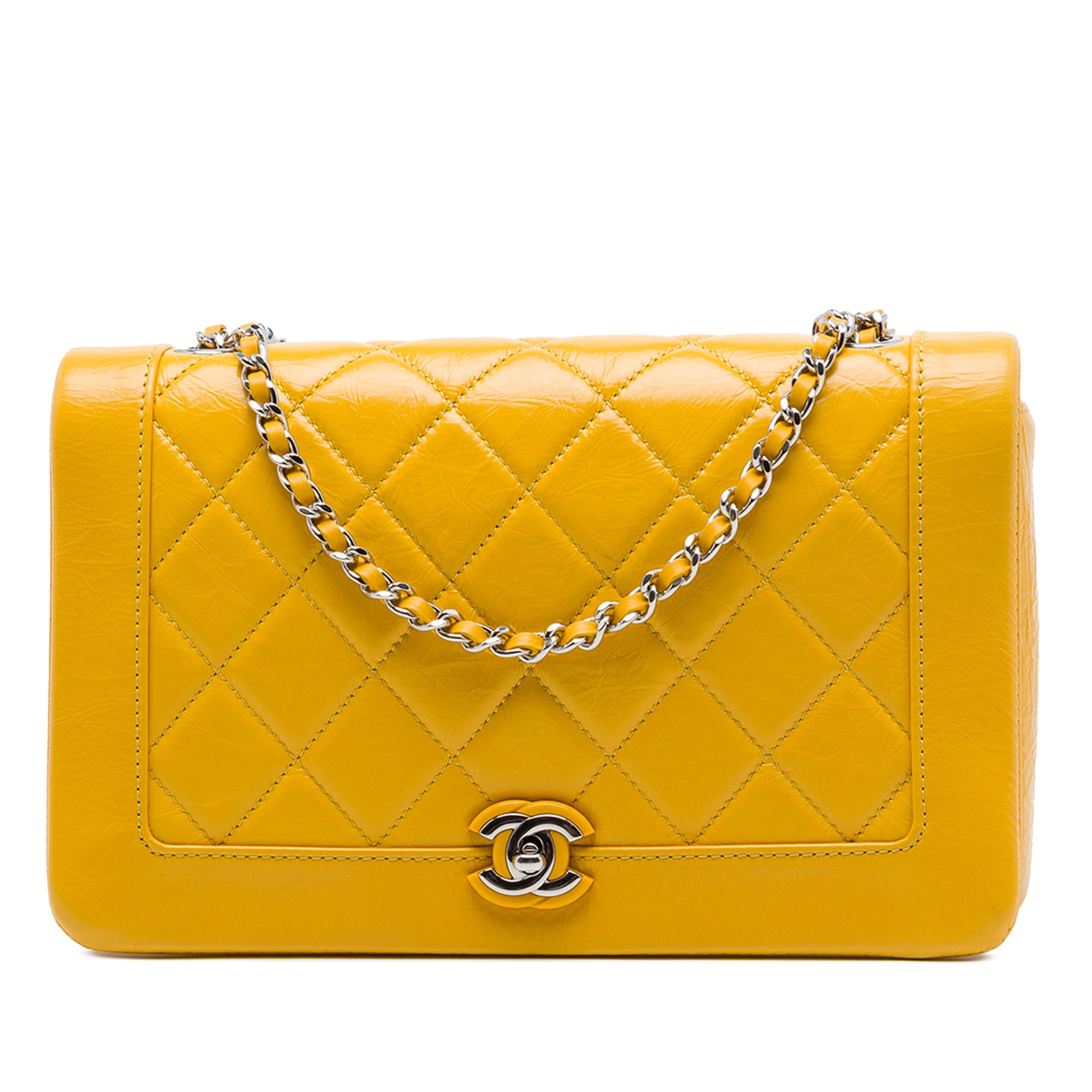 Chanel Crumpled Calfskin Bi Quilted Vintage Full Flap - image 1