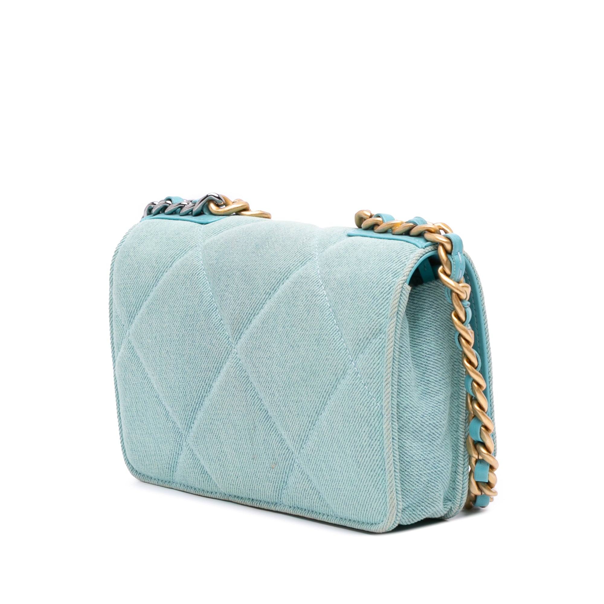 Chanel Denim 19 Wallet on Chain - image 2