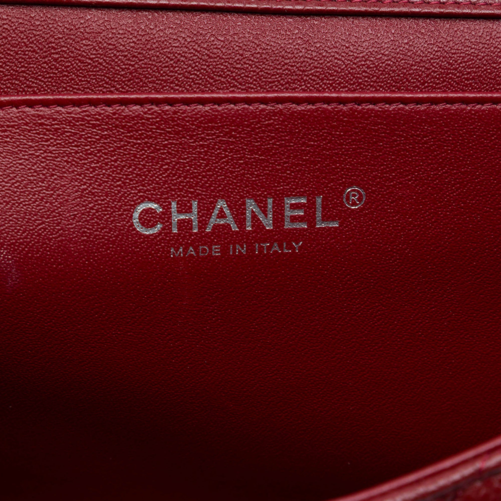 Chanel CC Quilted Caviar Flap Clutch with Chain - image 5