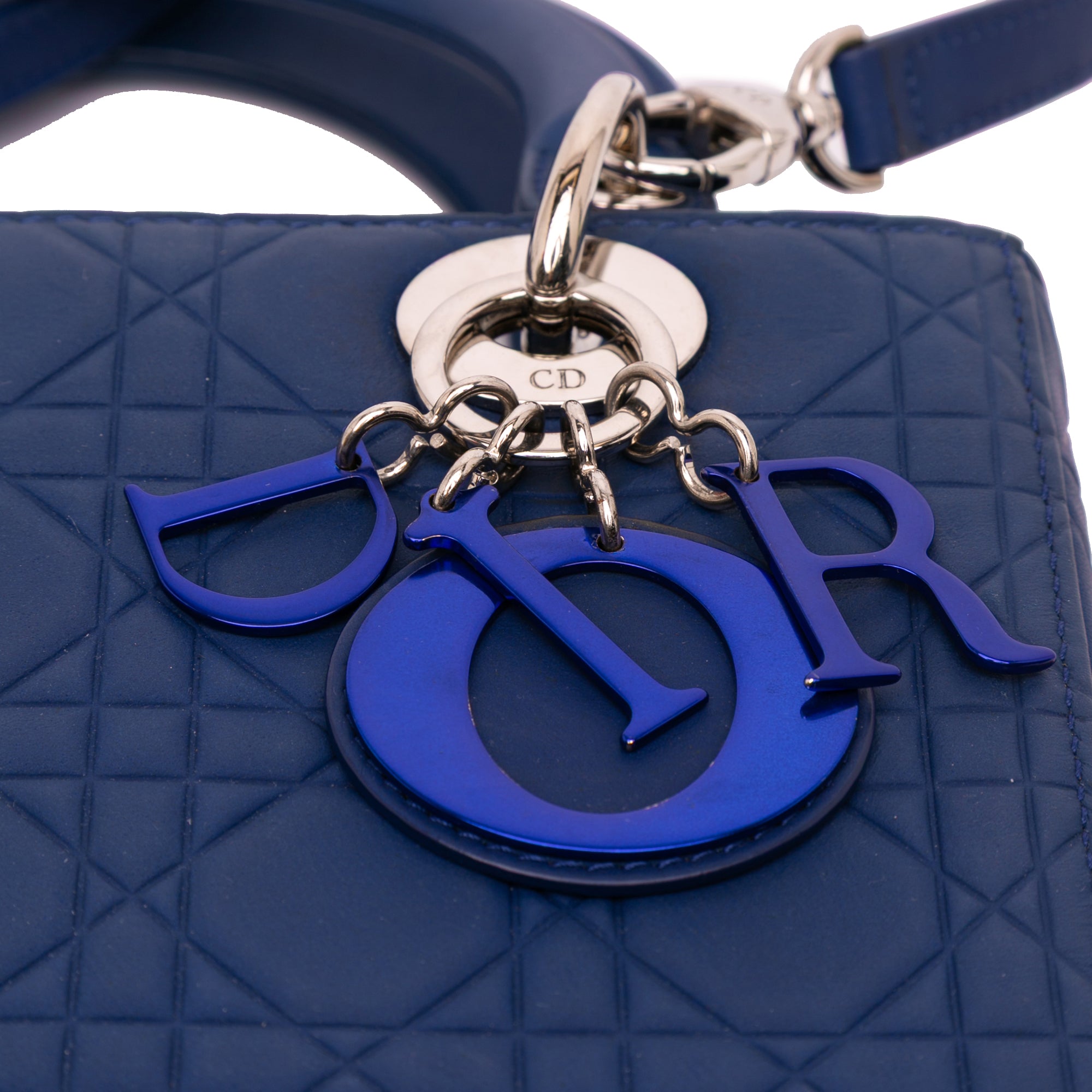 Dior Medium Ultra Matte Calfskin Embossed Cannage Lady Dior - image 8