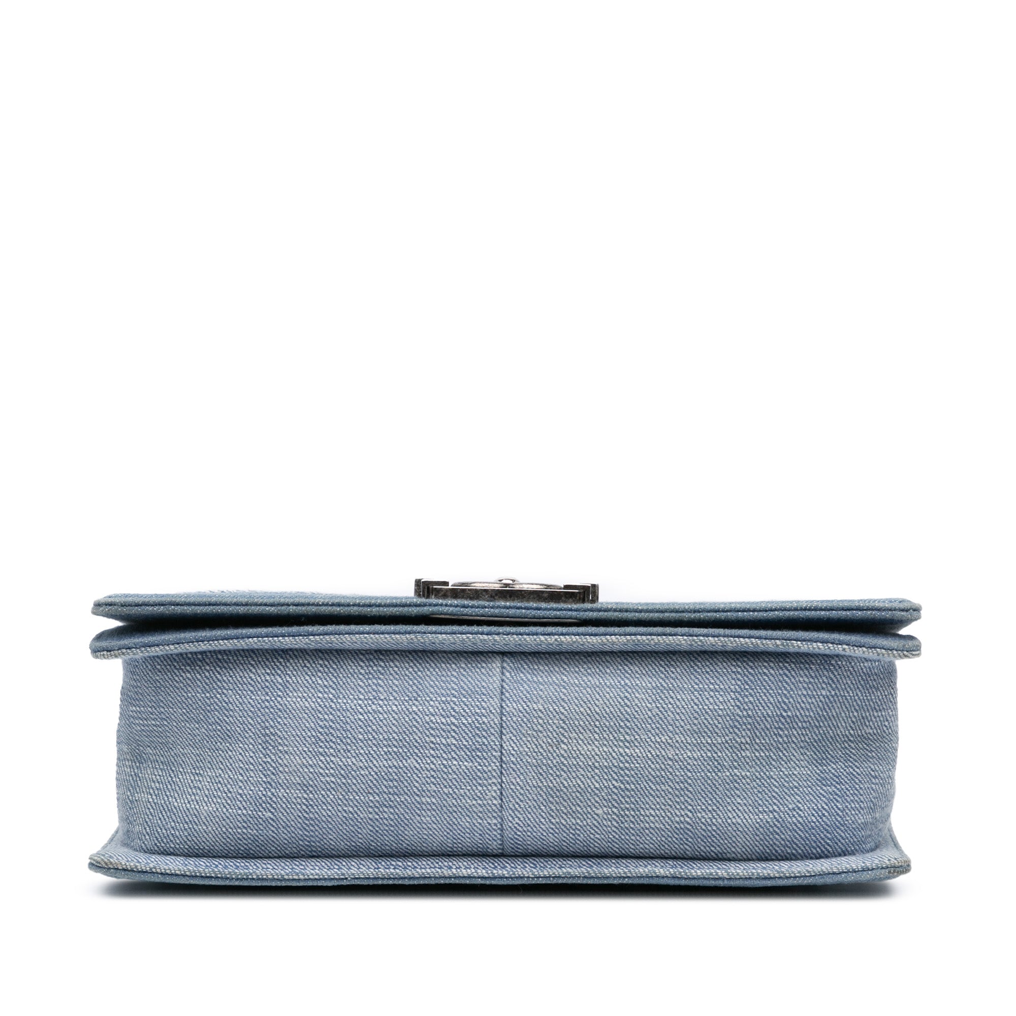 Chanel Old Medium Chevron Denim Boy Flap - image 3