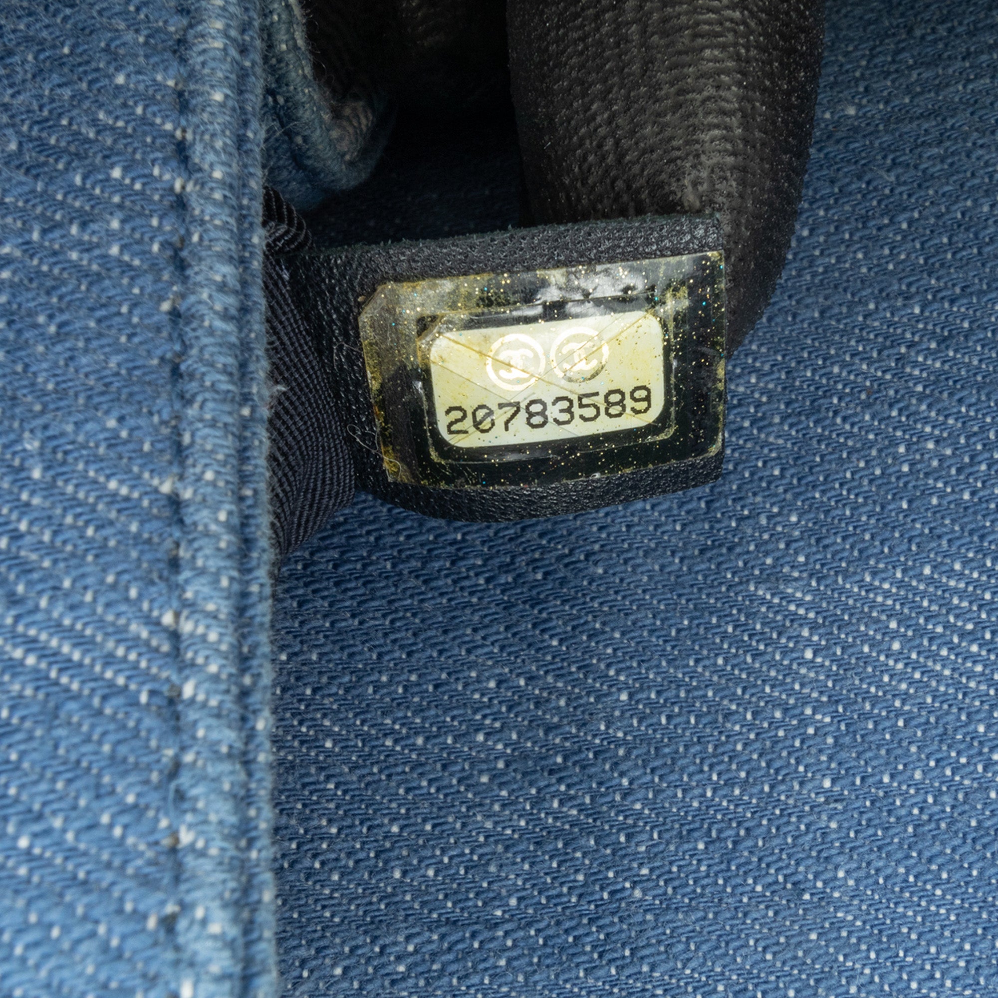 Chanel Old Medium Chevron Denim Boy Flap - image 5