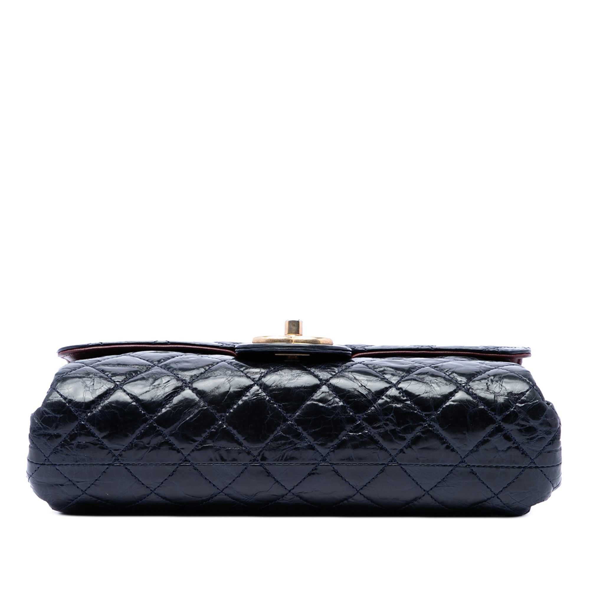 Chanel CC Quilted Aged Glazed Calfskin Accordion Flap - image 3