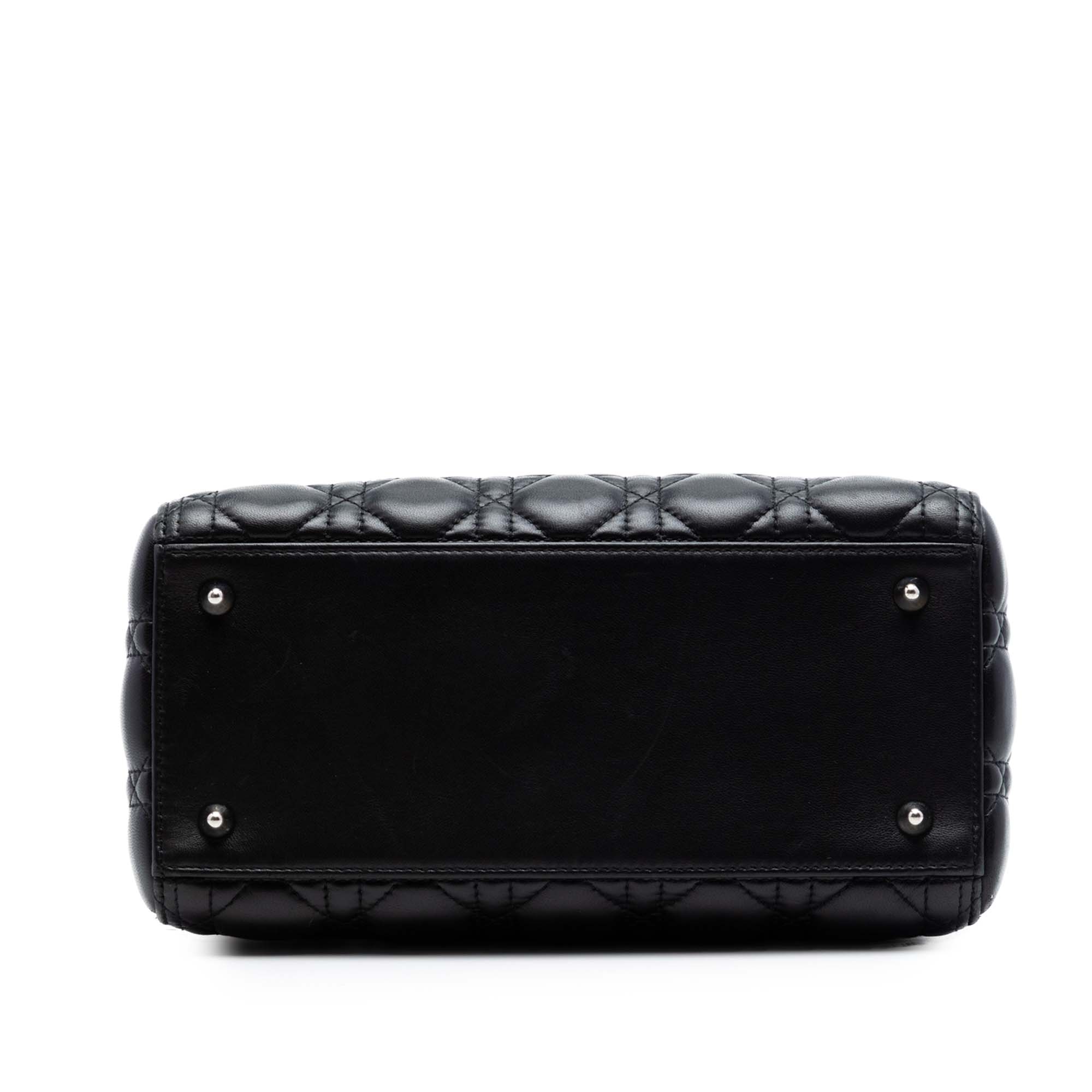 Dior Medium Lambskin Cannage Lady Dior - image 3