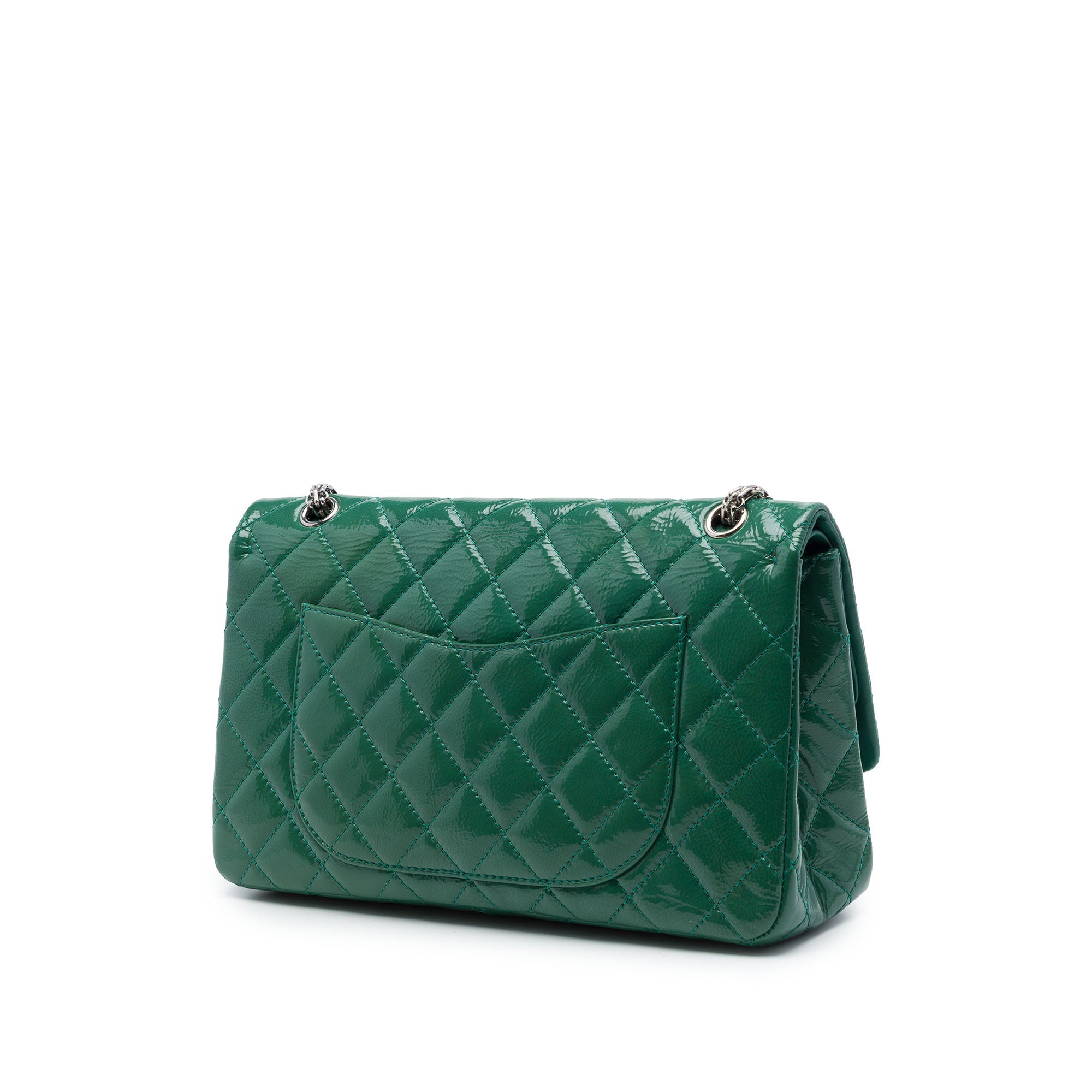 Chanel Quilted Crinkled Patent Reissue 2.55 Double Flap 227 - image 2
