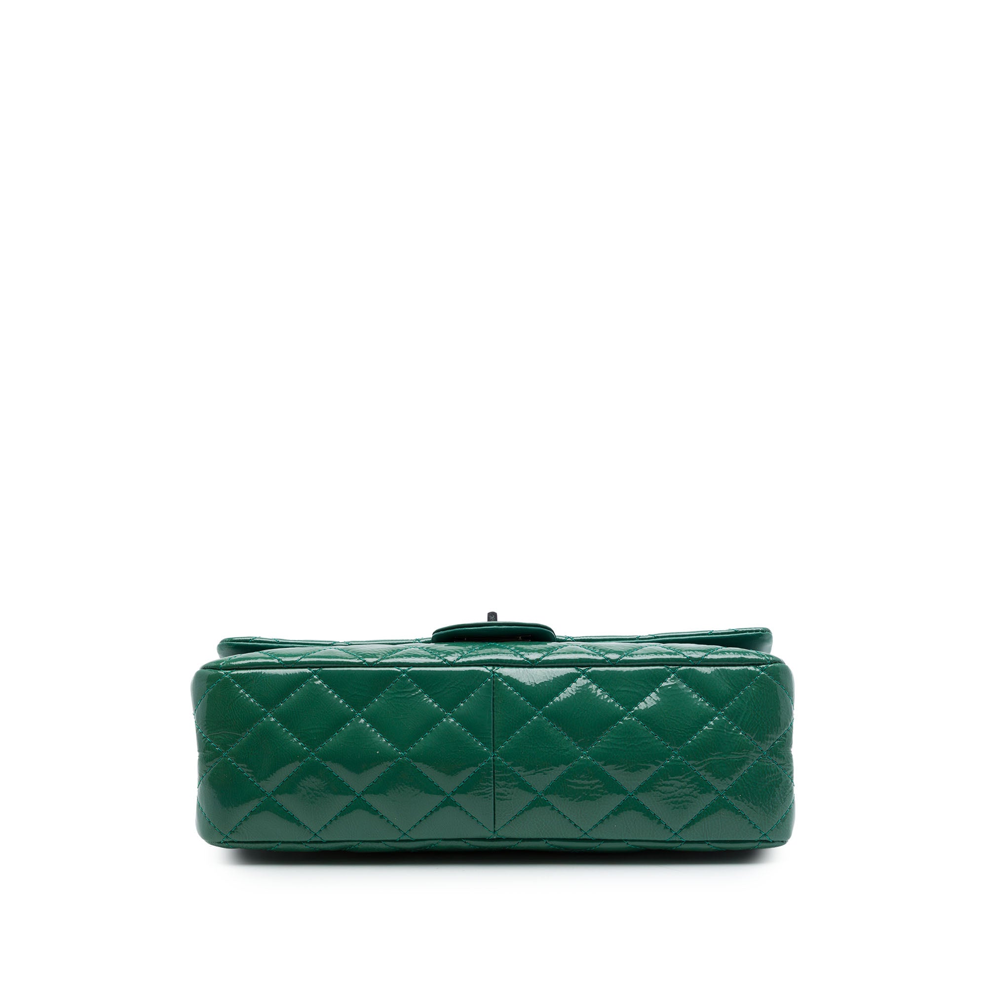 Chanel Quilted Crinkled Patent Reissue 2.55 Double Flap 227 - image 3