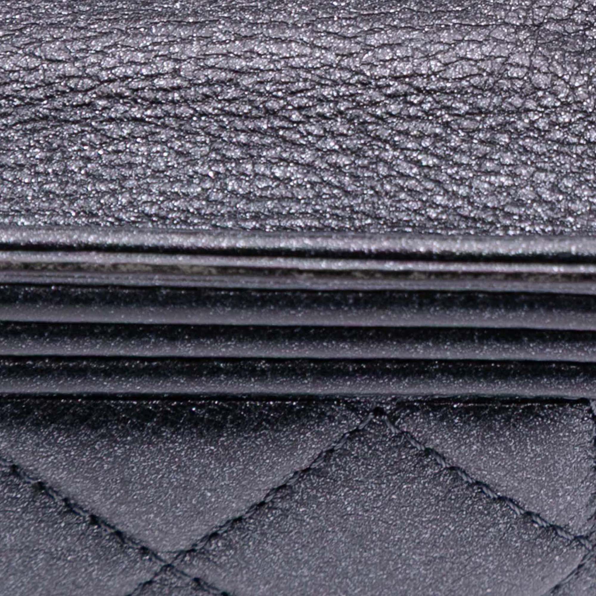 Chanel Quilted Lambskin Boy Wallet On Chain - image 7