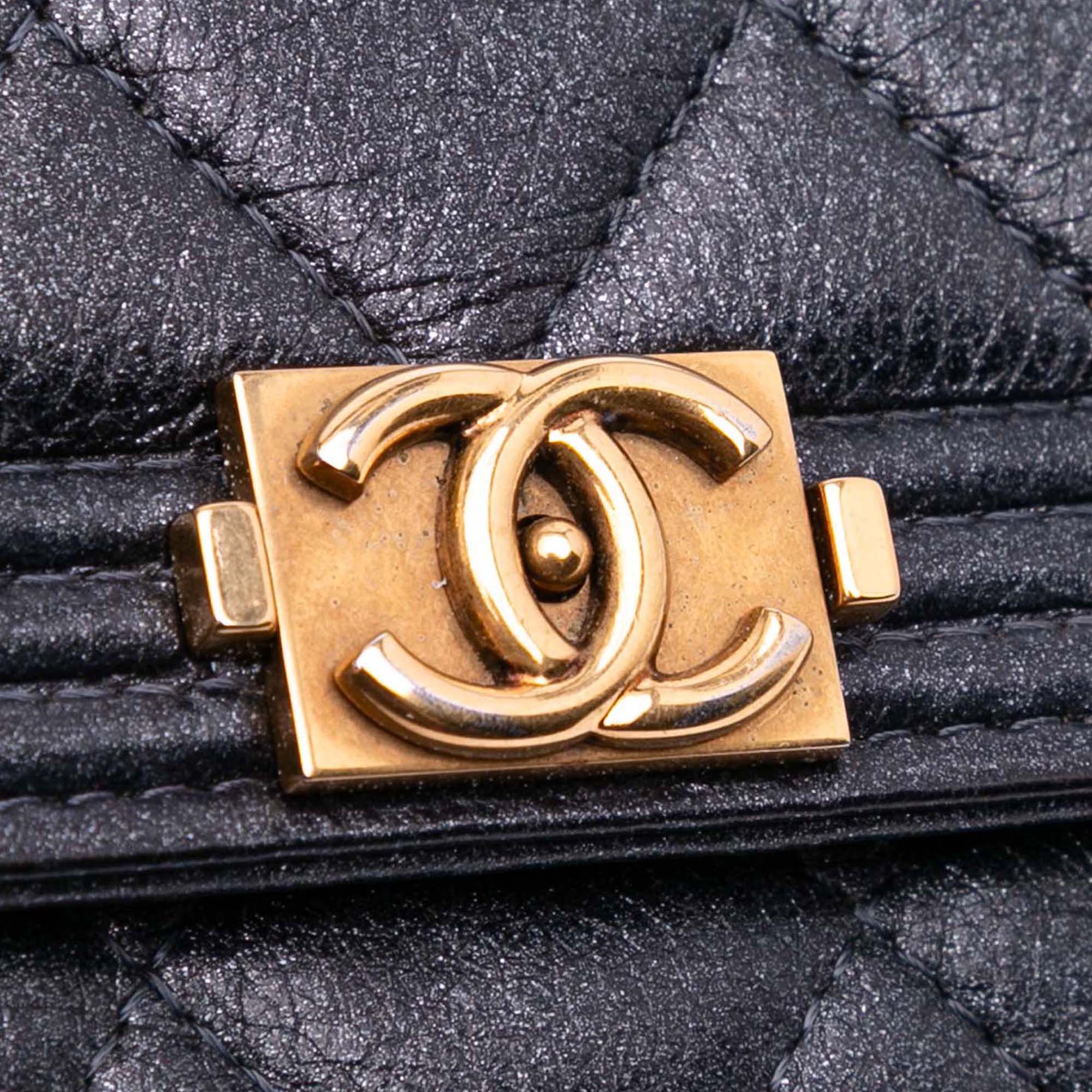 Chanel Quilted Lambskin Boy Wallet On Chain - image 9
