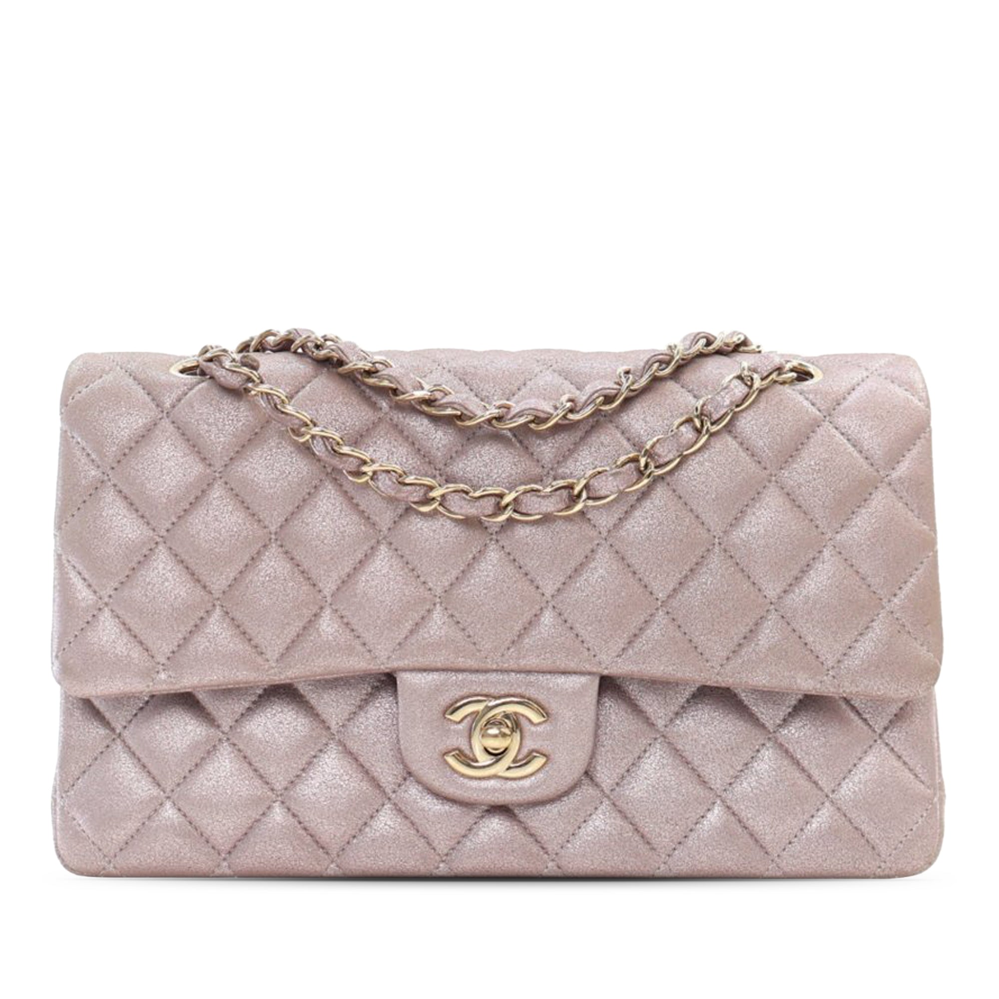 Chanel Medium Classic Iridescent Calfskin Double Flap - image 1