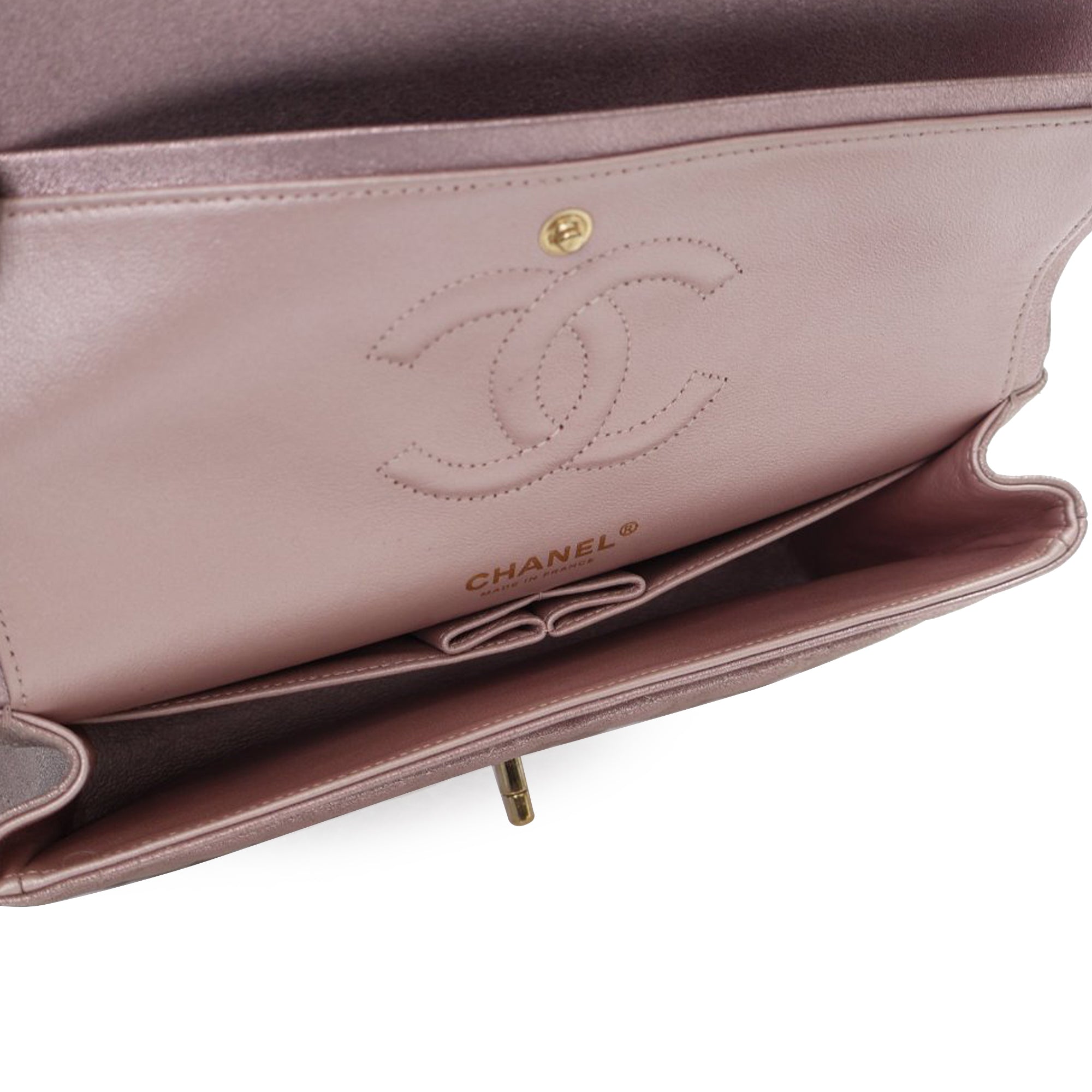 Chanel Medium Classic Iridescent Calfskin Double Flap - image 4