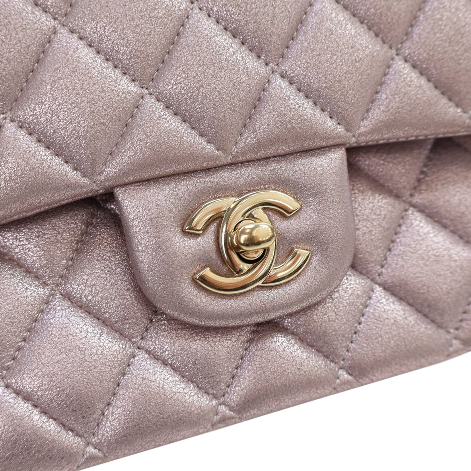 Chanel Medium Classic Iridescent Calfskin Double Flap - image 5