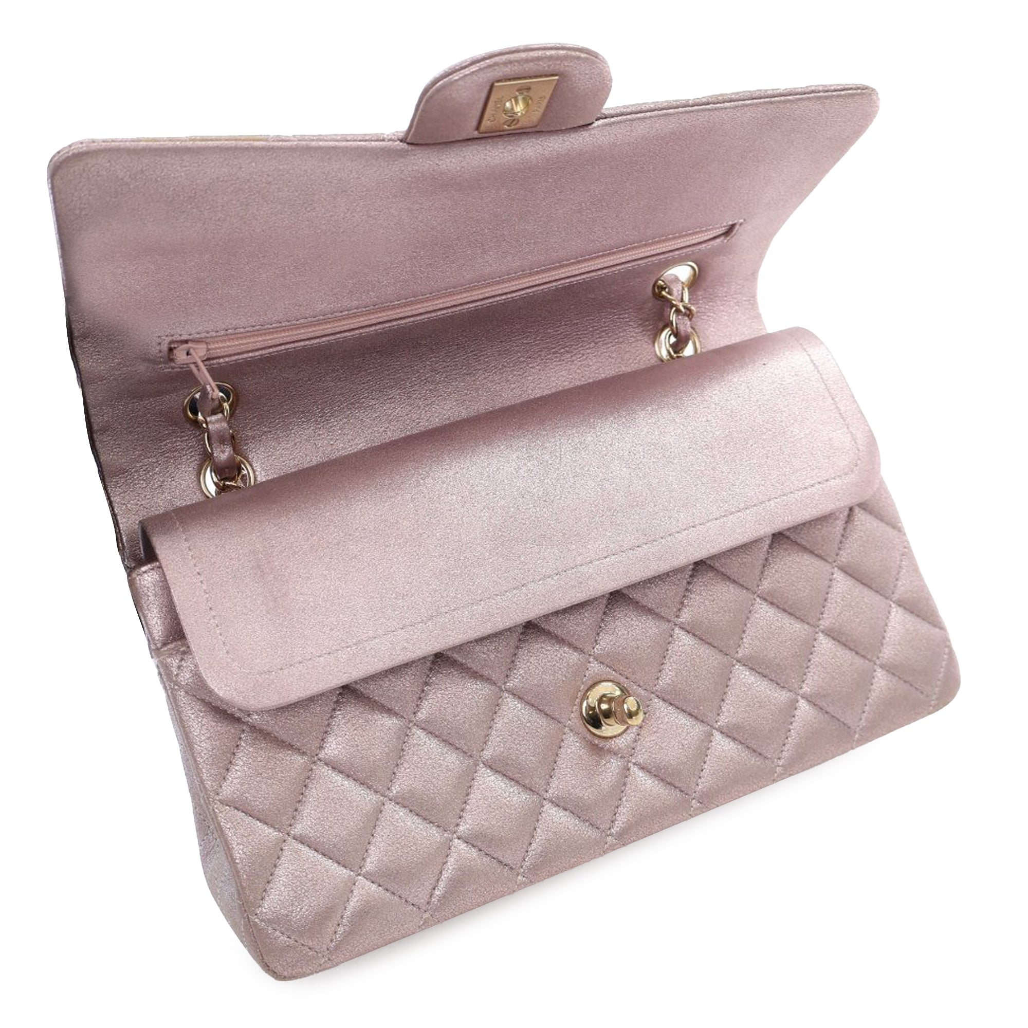 Chanel Medium Classic Iridescent Calfskin Double Flap - image 6