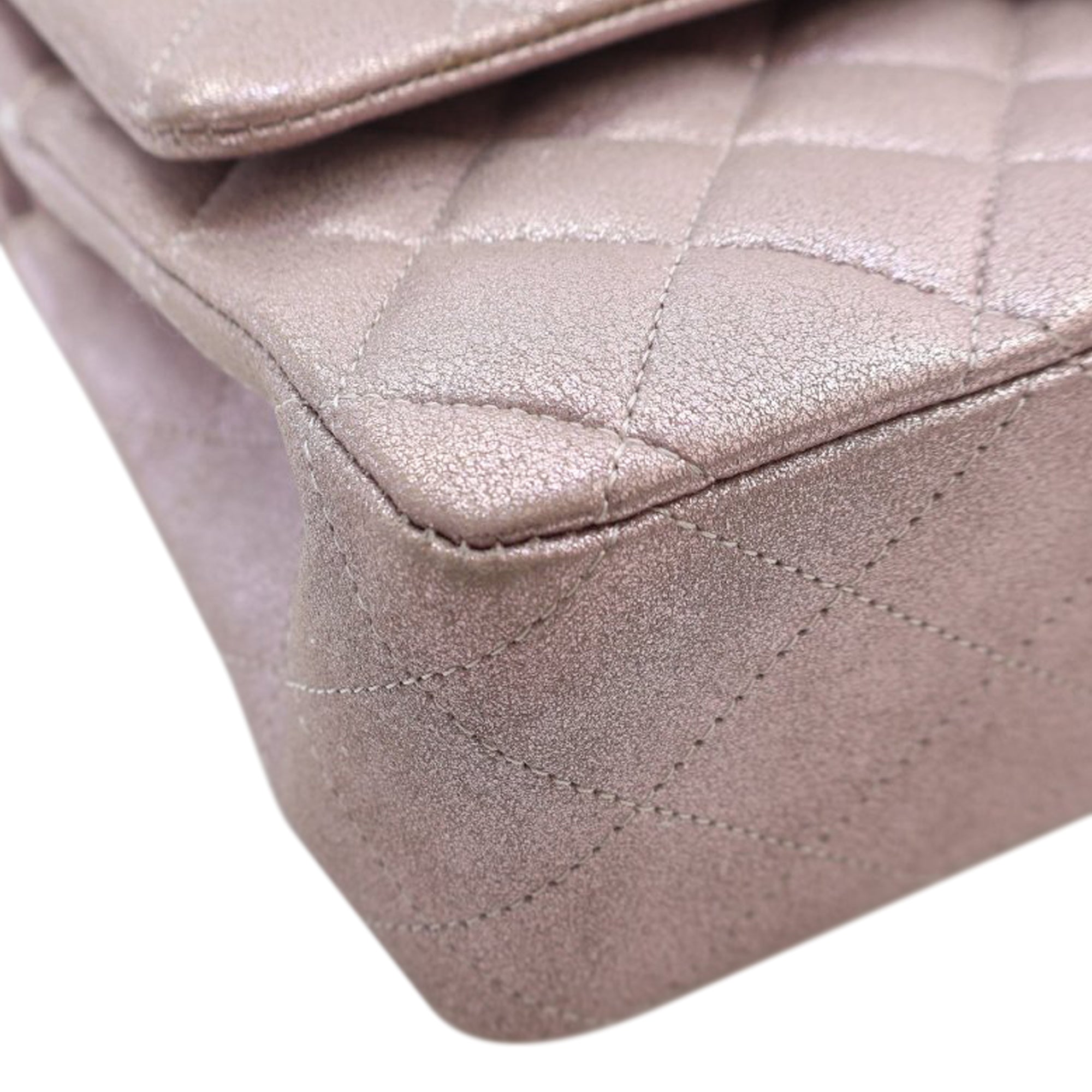 Chanel Medium Classic Iridescent Calfskin Double Flap - image 8
