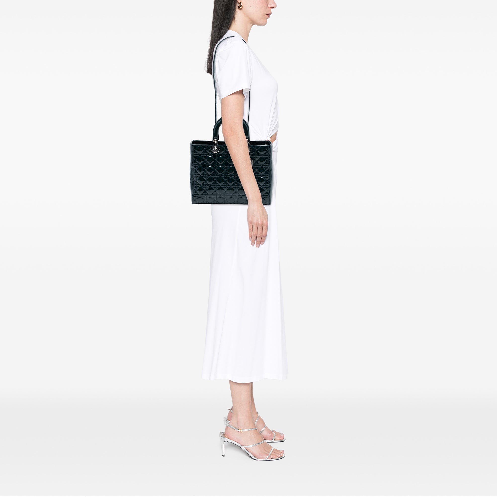 Dior Large Patent Cannage Lady Dior - image 6